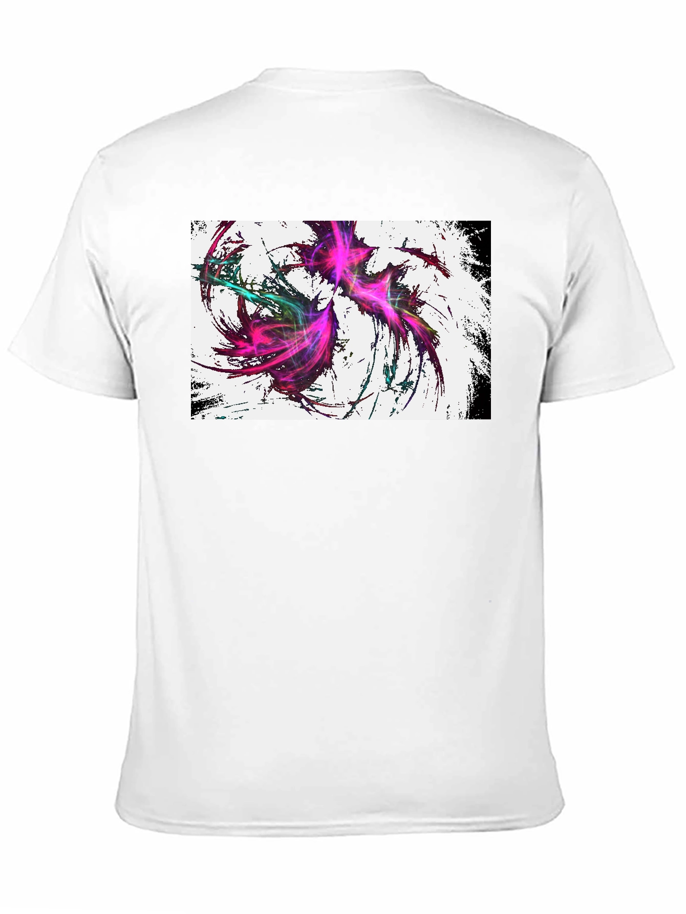 Abstract Art Graphic Tee - Black