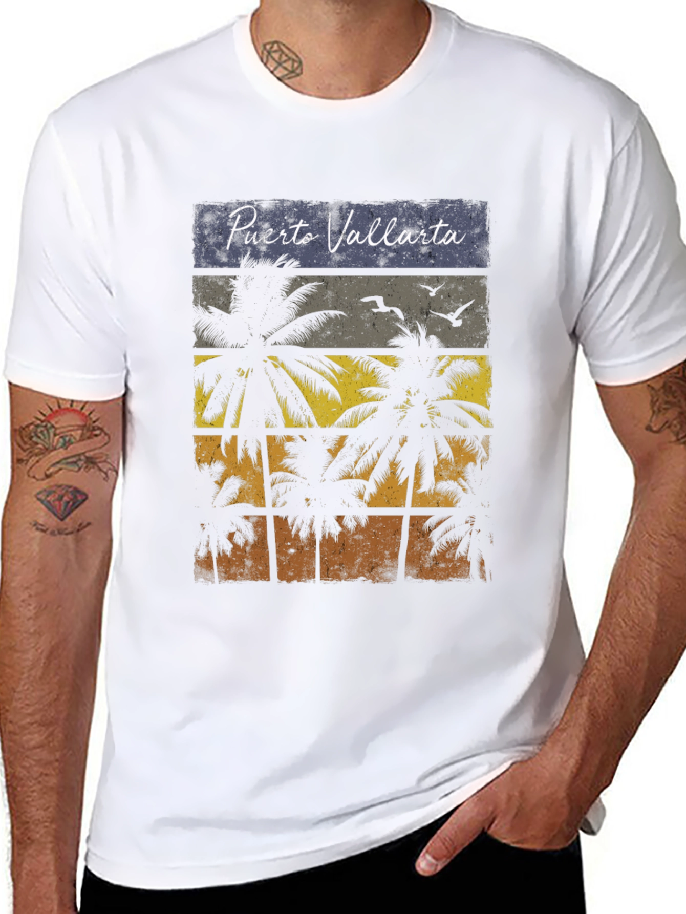Puerto Vallarta Palm Tree T-Shirt