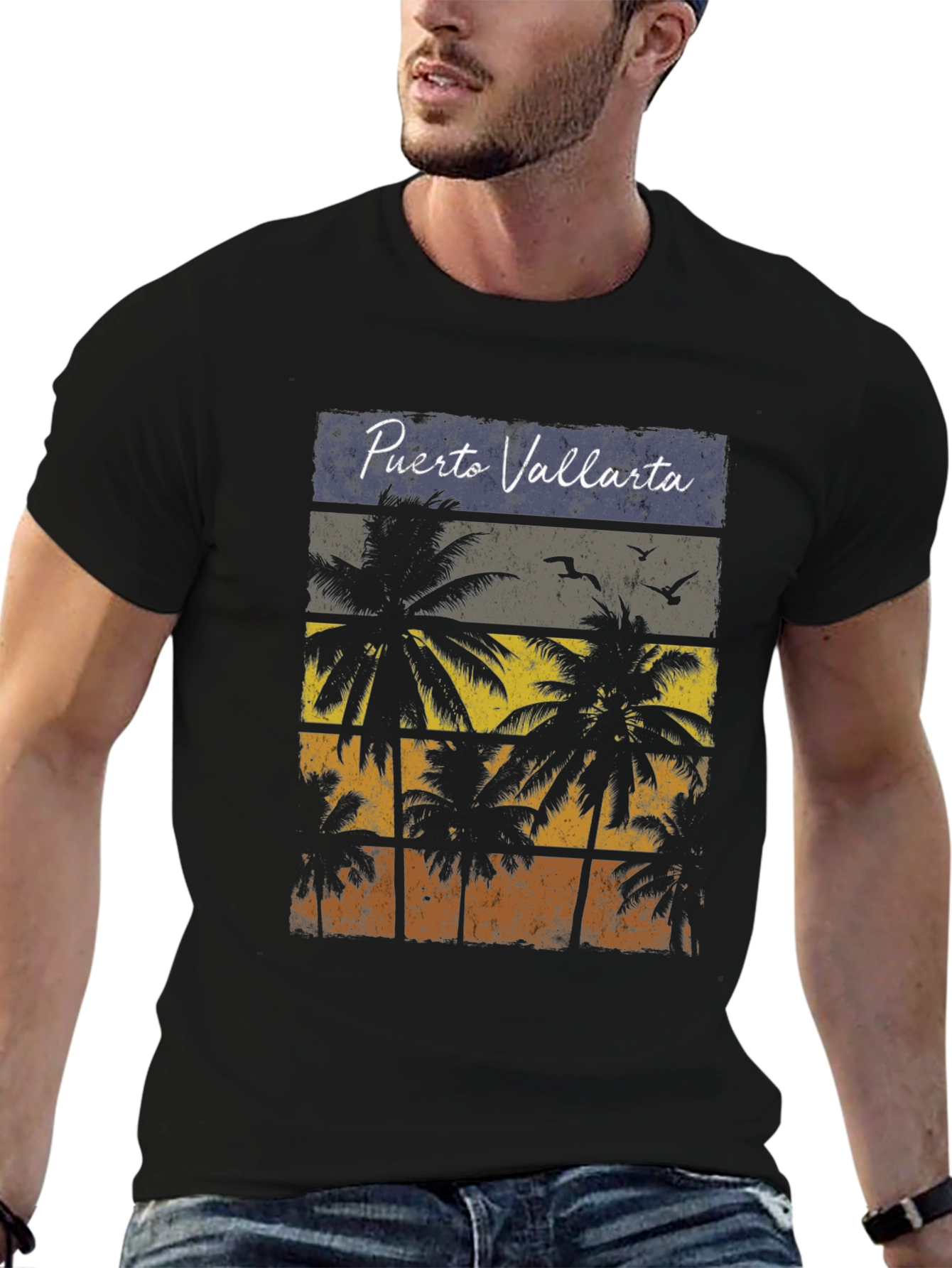 Puerto Vallarta Palm Tree T-Shirt