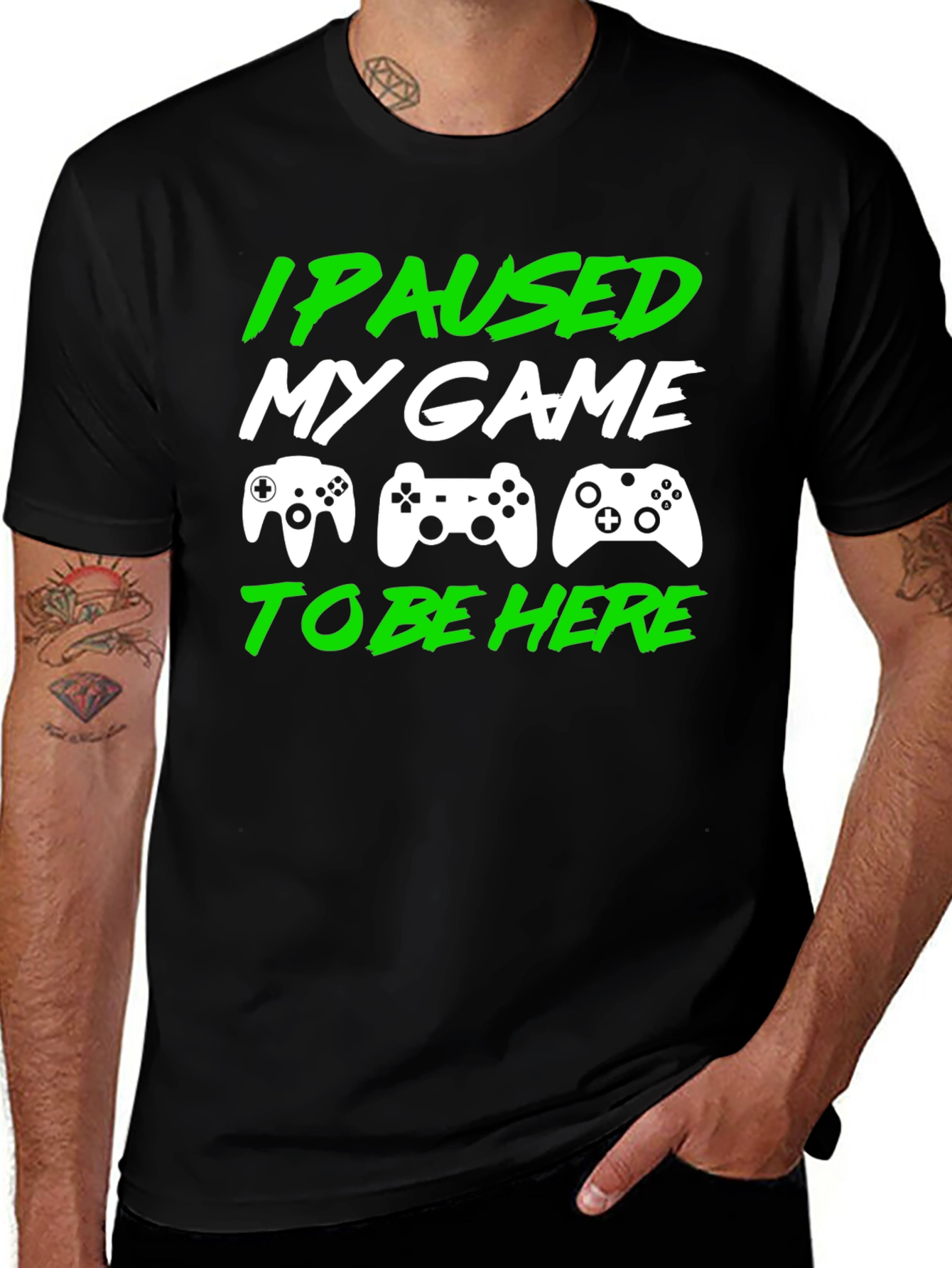 I Paused My Game to Be Here Gamer T-Shirt