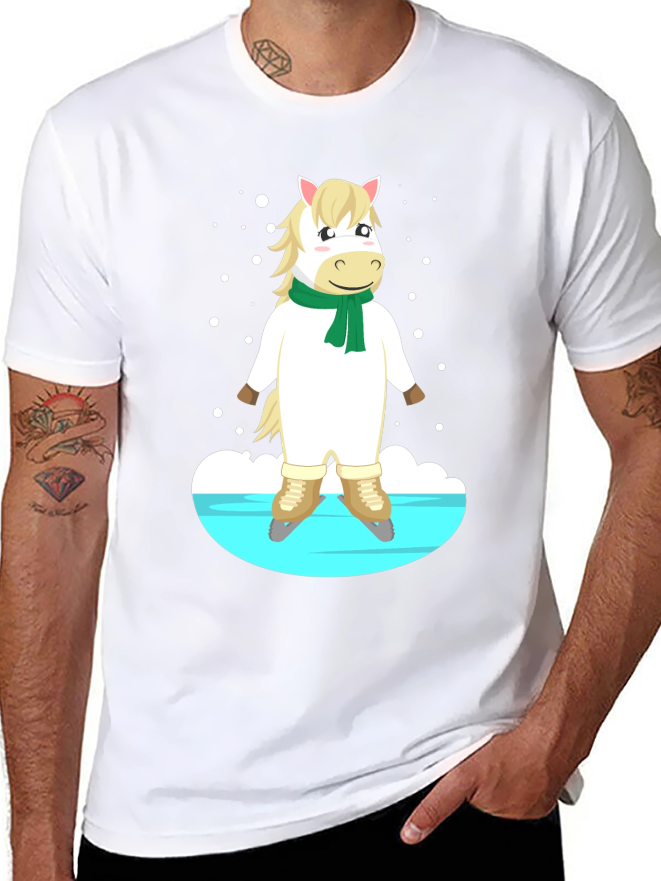 Horse on Skates Graphic Tee - Unisex T-Shirt