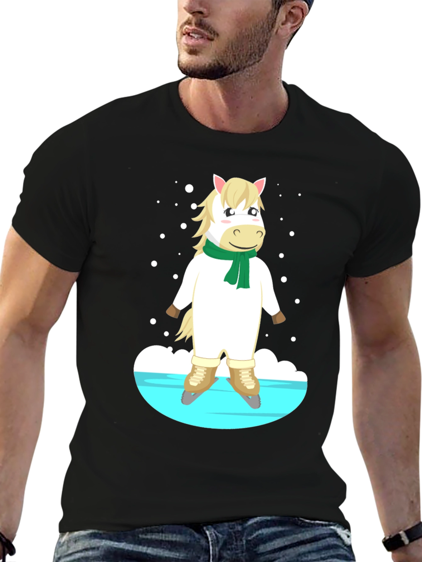 Horse on Skates Graphic Tee - Unisex T-Shirt