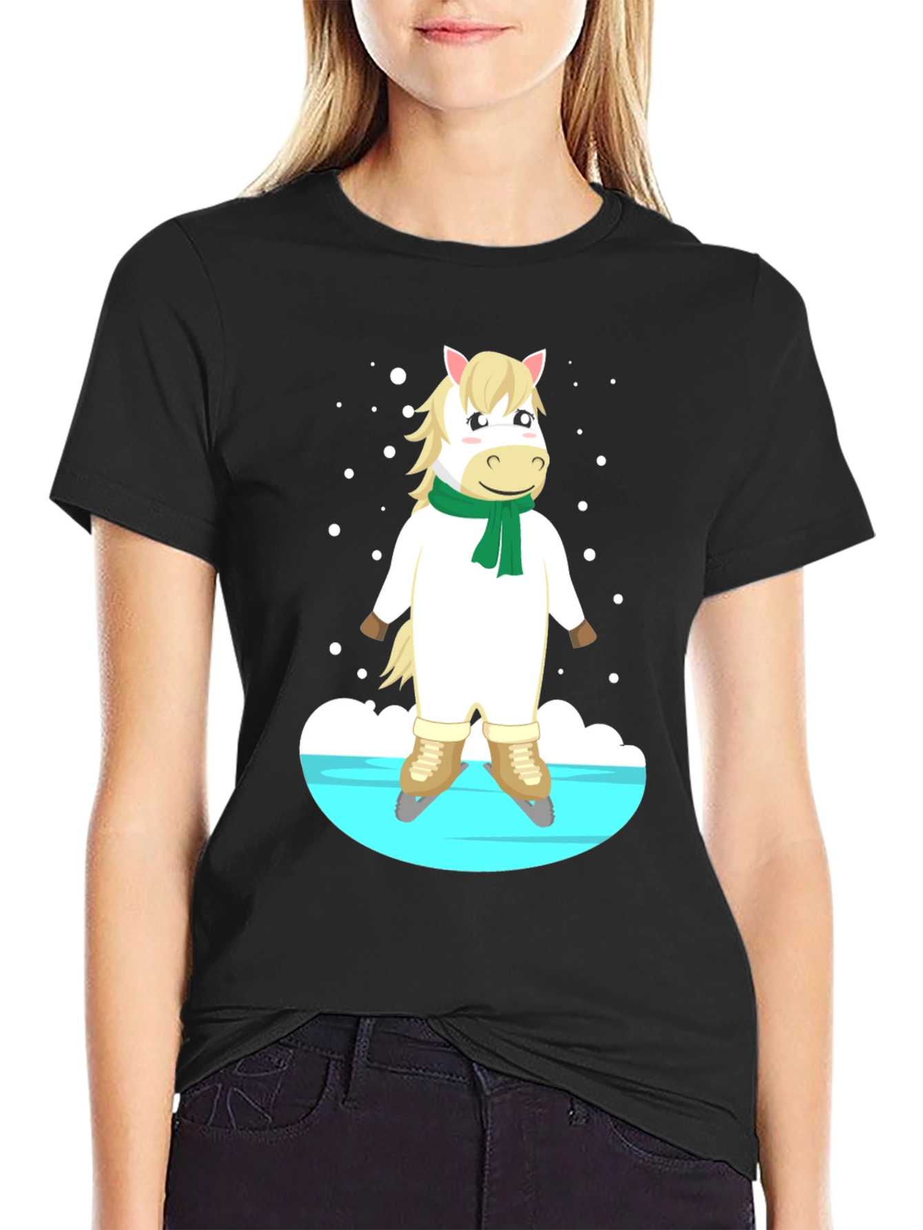 Horse on Skates Graphic Tee - Unisex T-Shirt