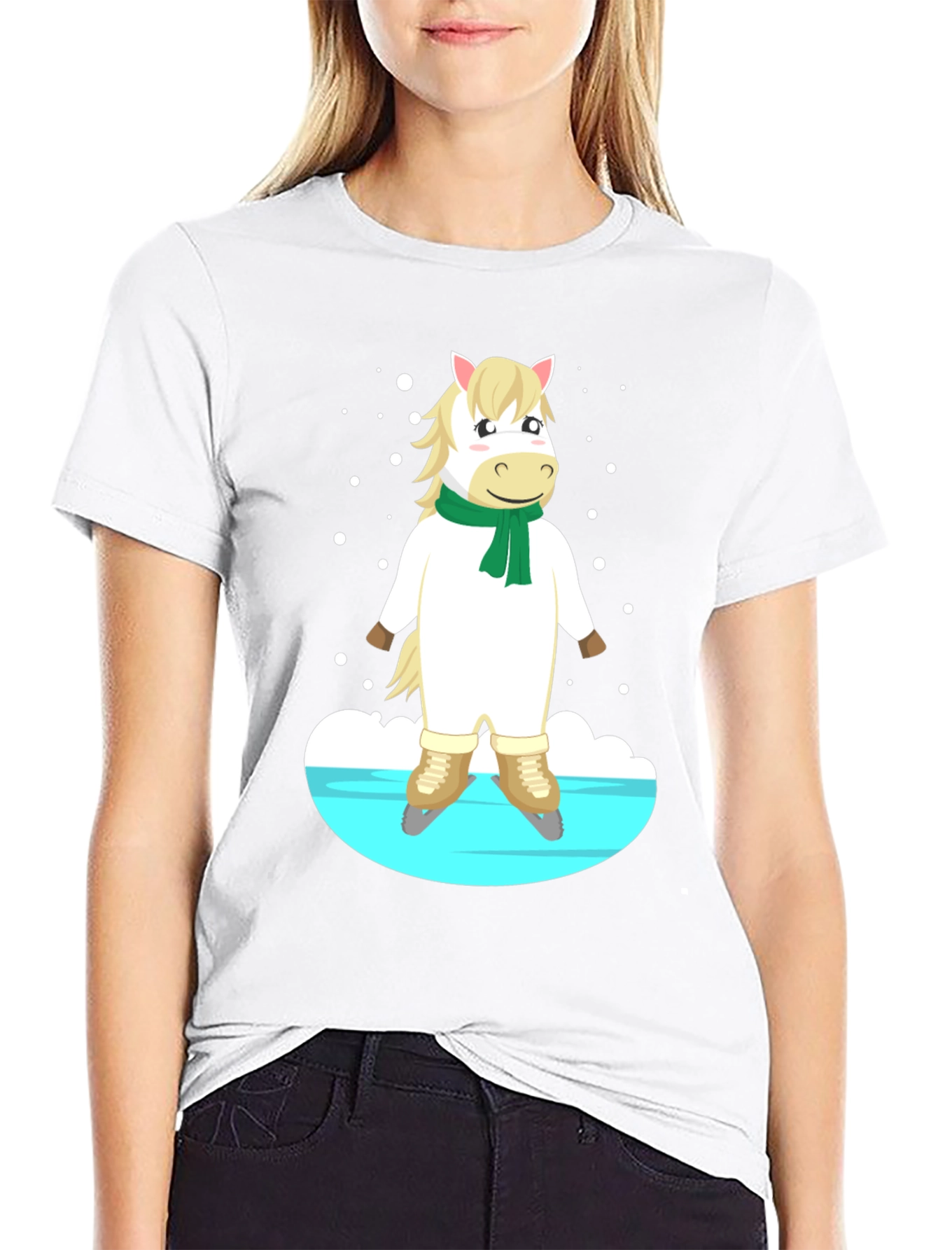 Horse on Skates Graphic Tee - Unisex T-Shirt