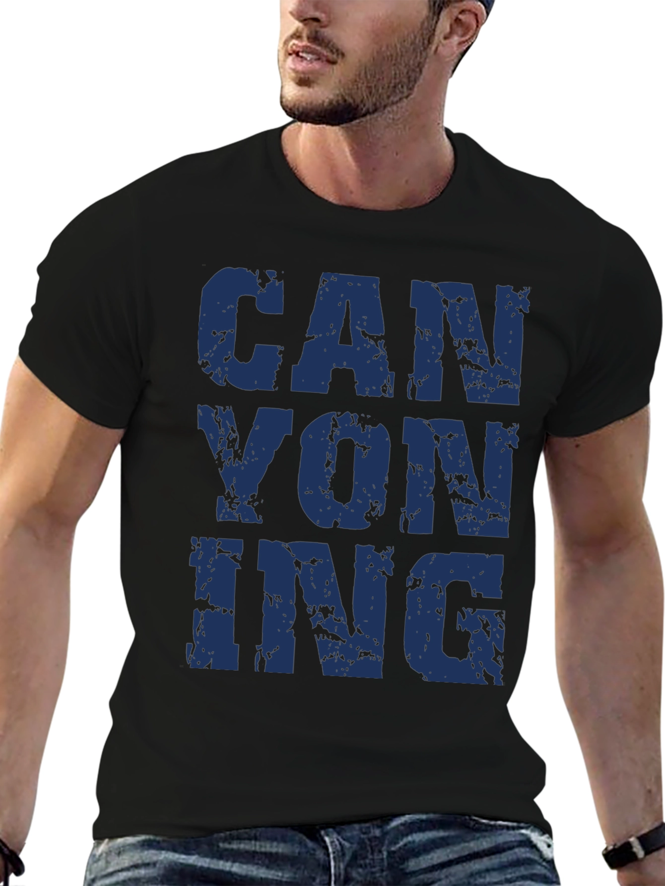 Canyoning Black T-Shirt | Adventure Apparel