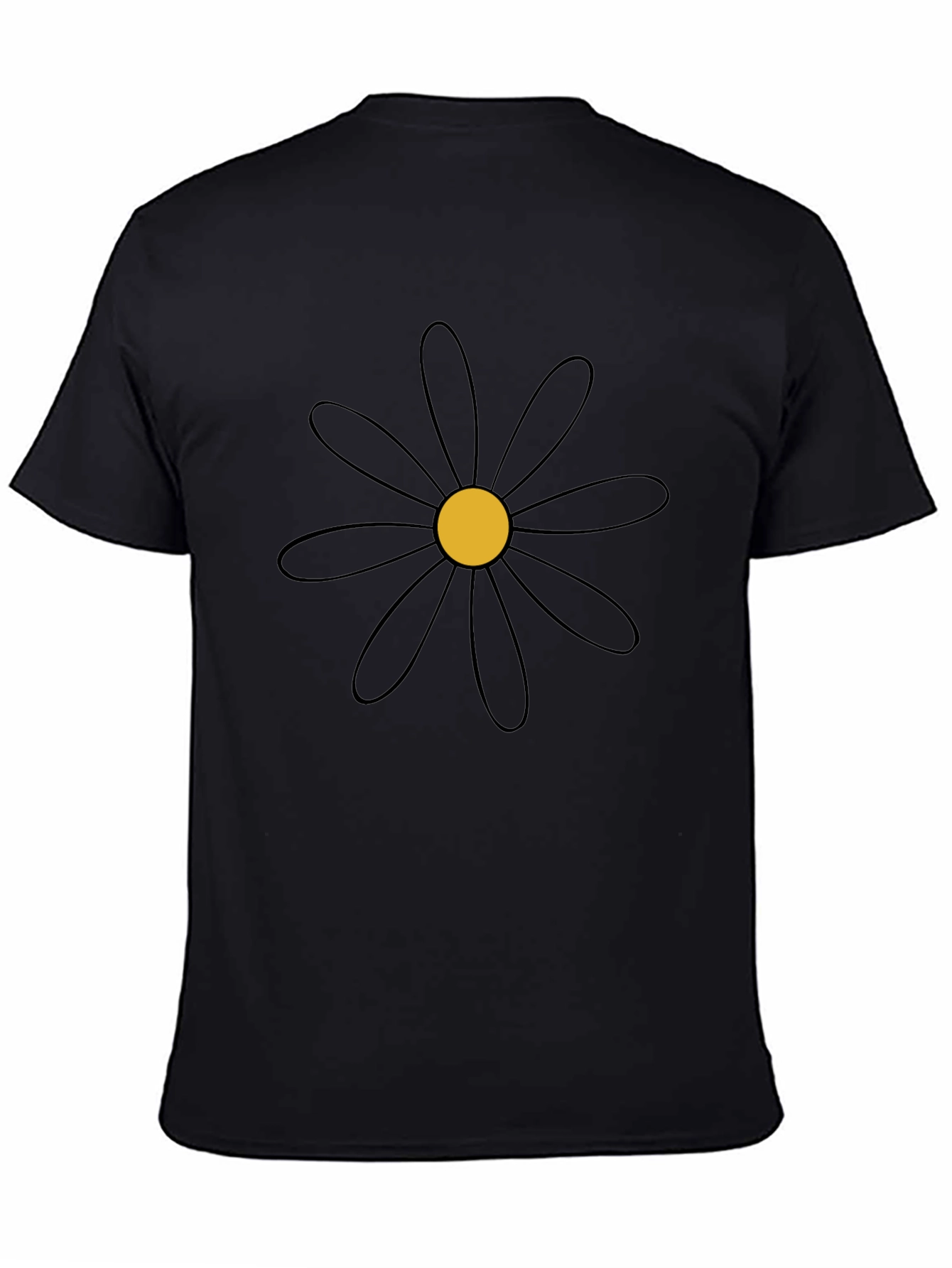 Black Daisy Graphic Tee