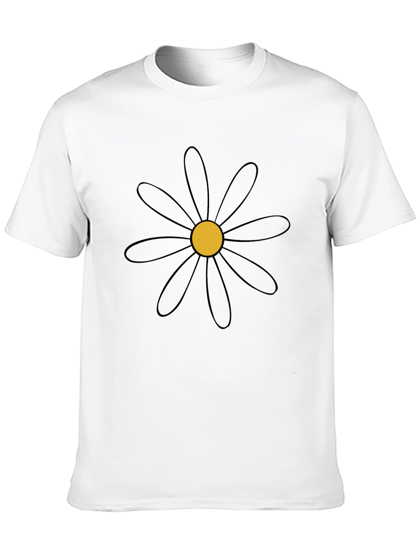 Black Daisy Graphic Tee