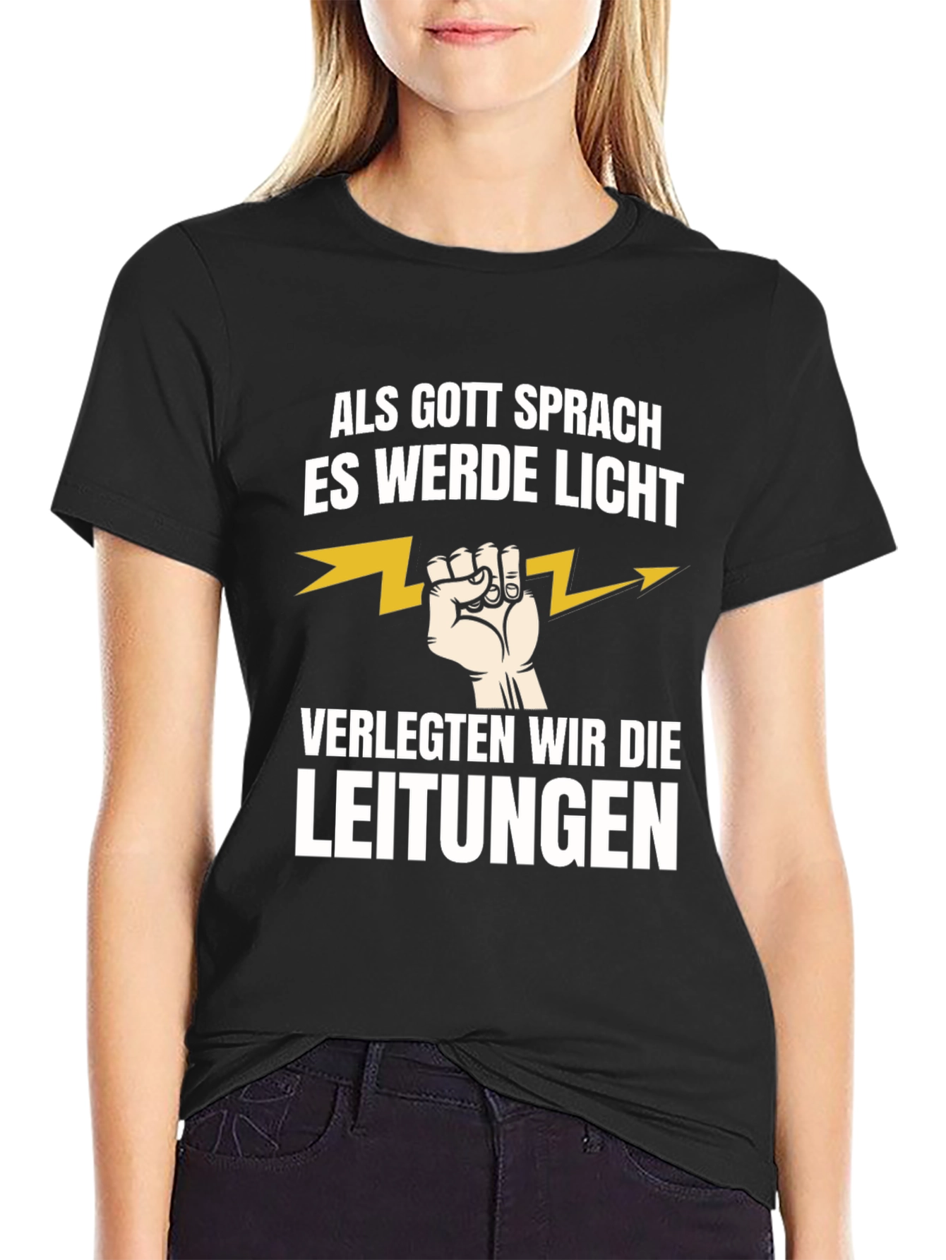 Electrician Humor T-Shirt - Let There Be Light!