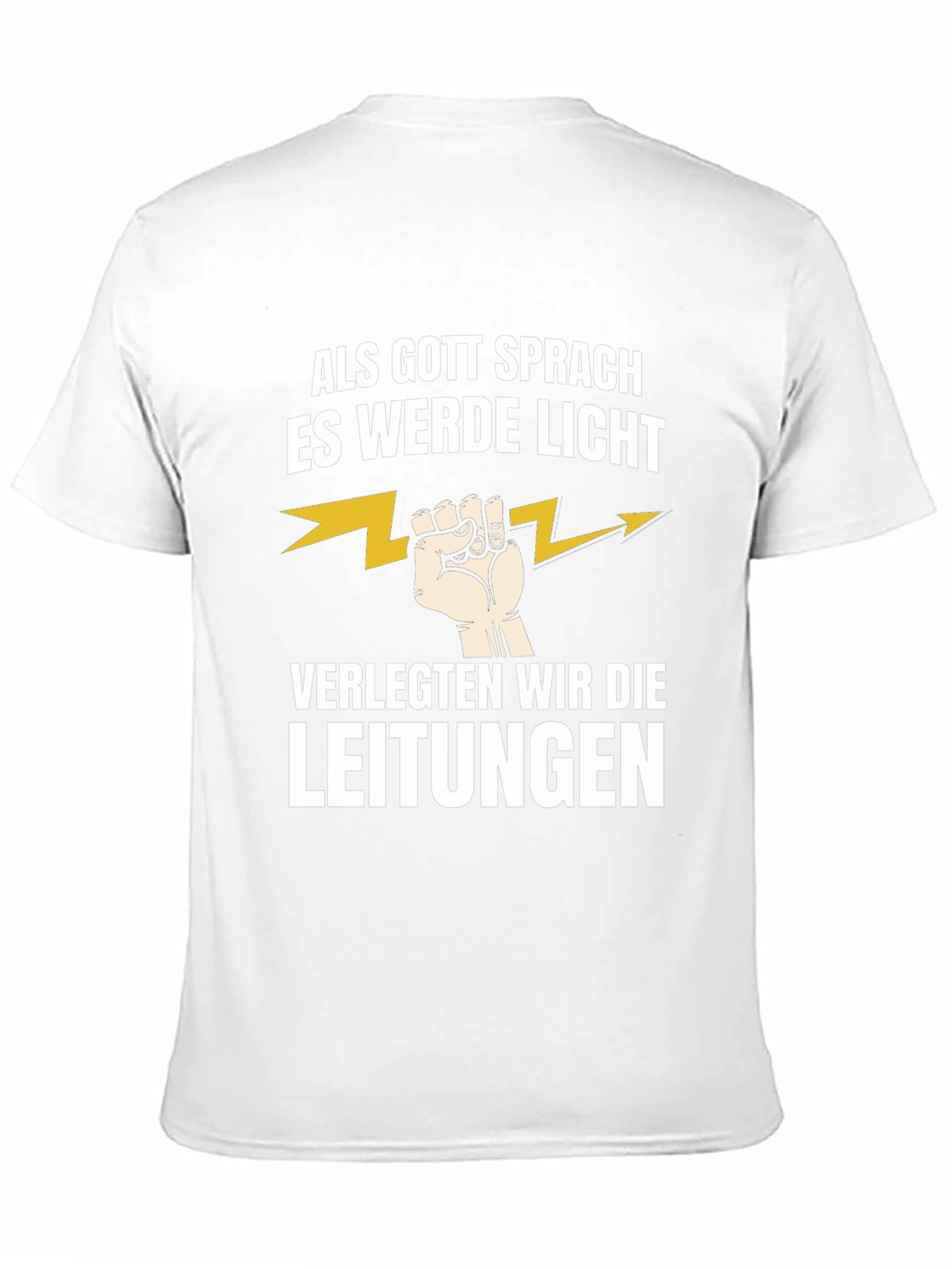 Electrician Humor T-Shirt - Let There Be Light!