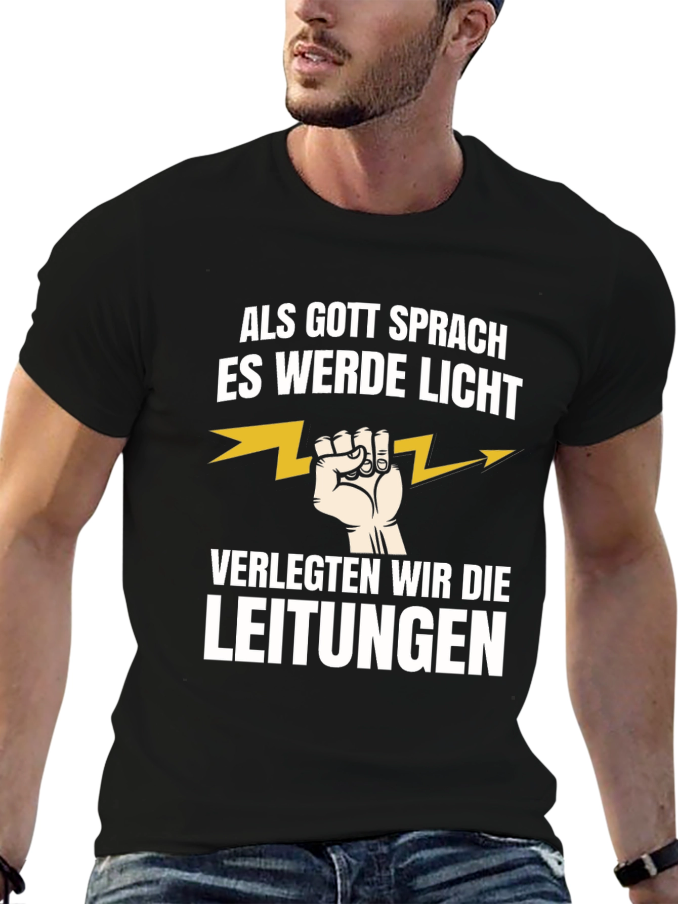 Electrician Humor T-Shirt - Let There Be Light!
