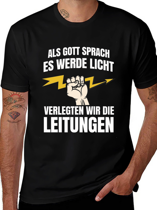 Electrician Humor T-Shirt - Let There Be Light!