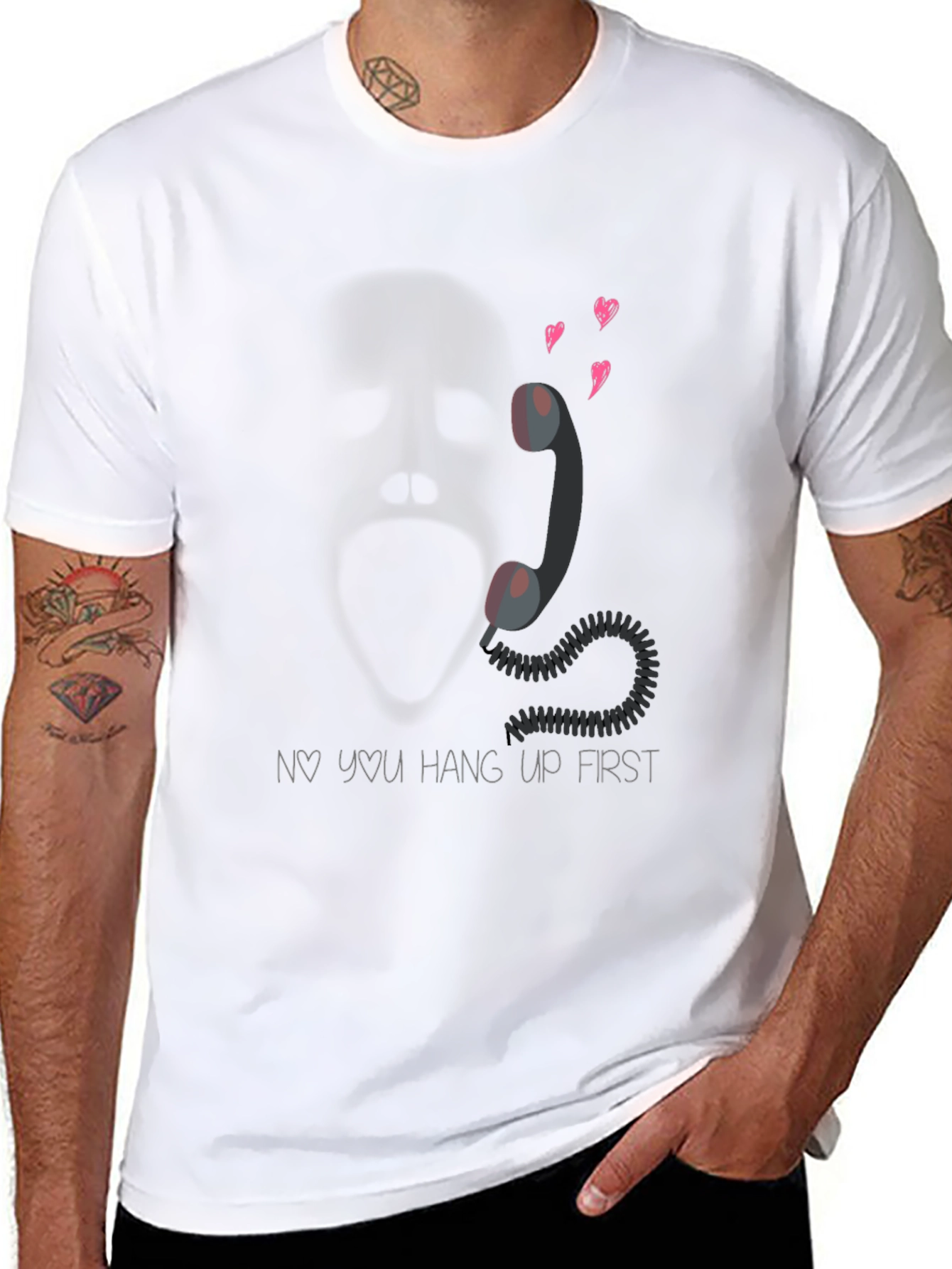Ghost Face Hang Up First Graphic Tee
