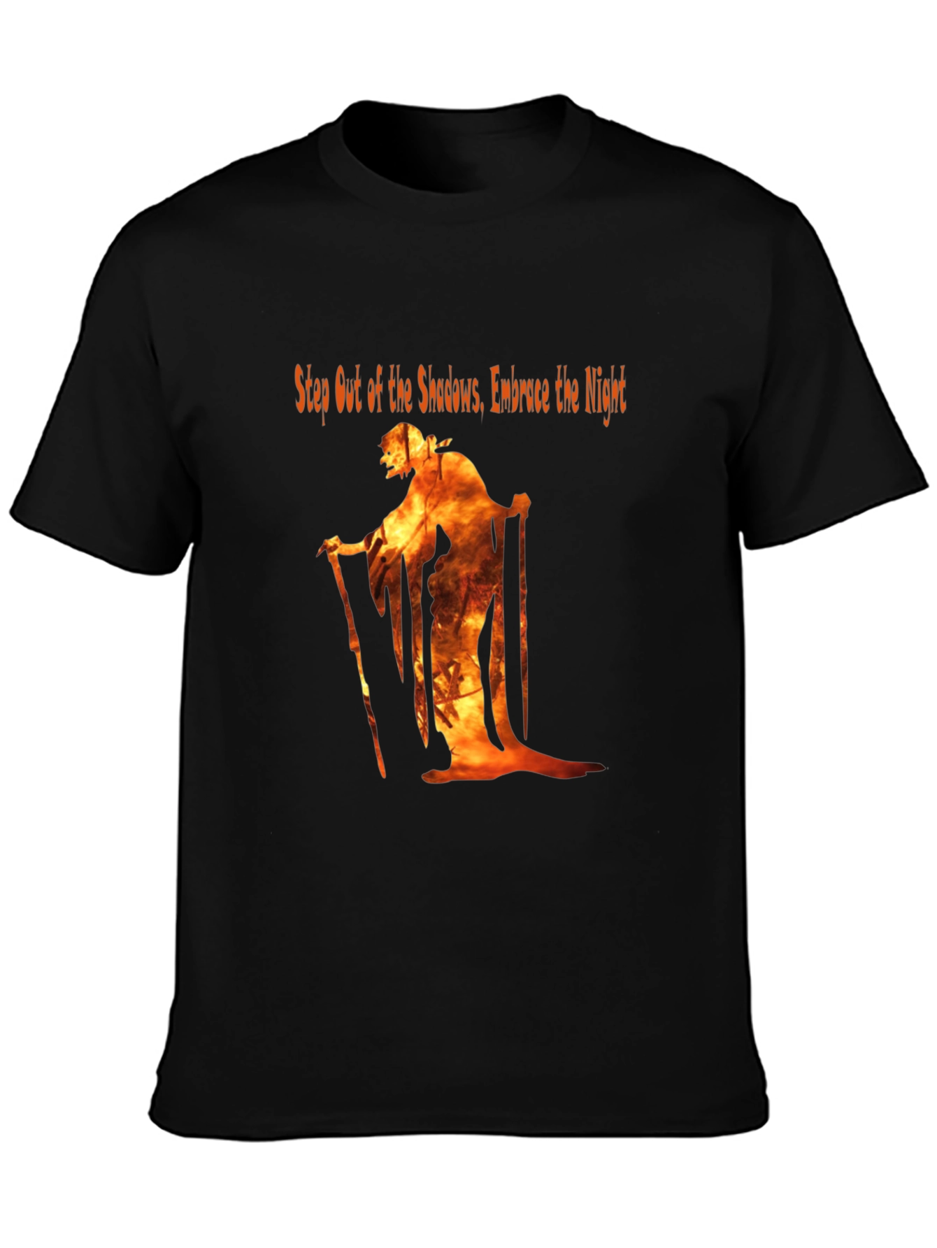 Shadow Embrace Graphic Tee - Black