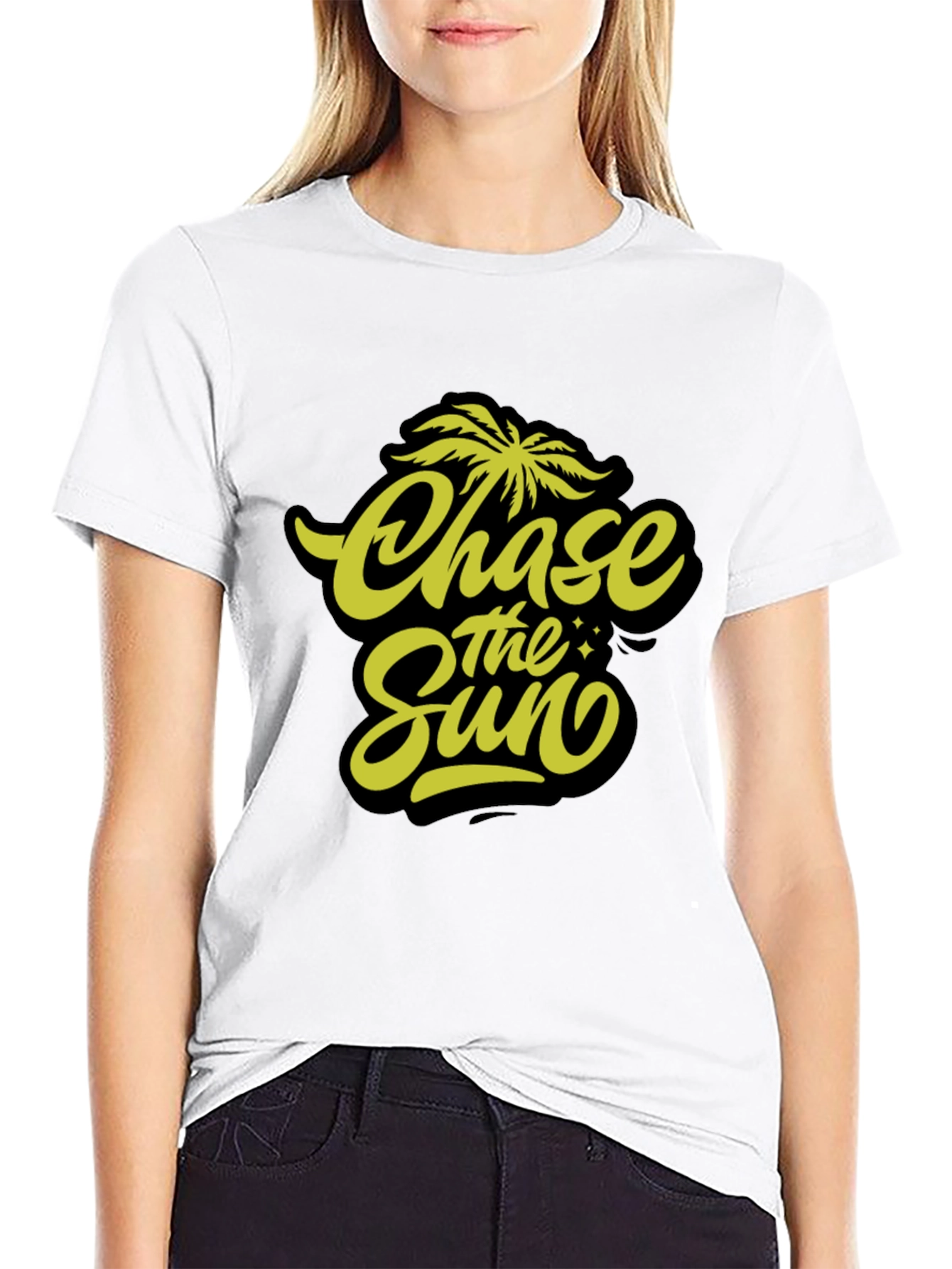 Chase The Sun Graphic Tee - Black T-Shirt