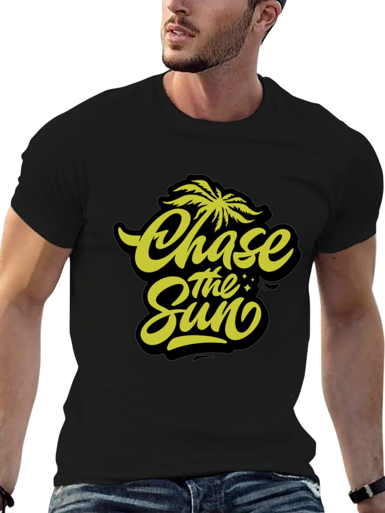 Chase The Sun Graphic Tee - Black T-Shirt