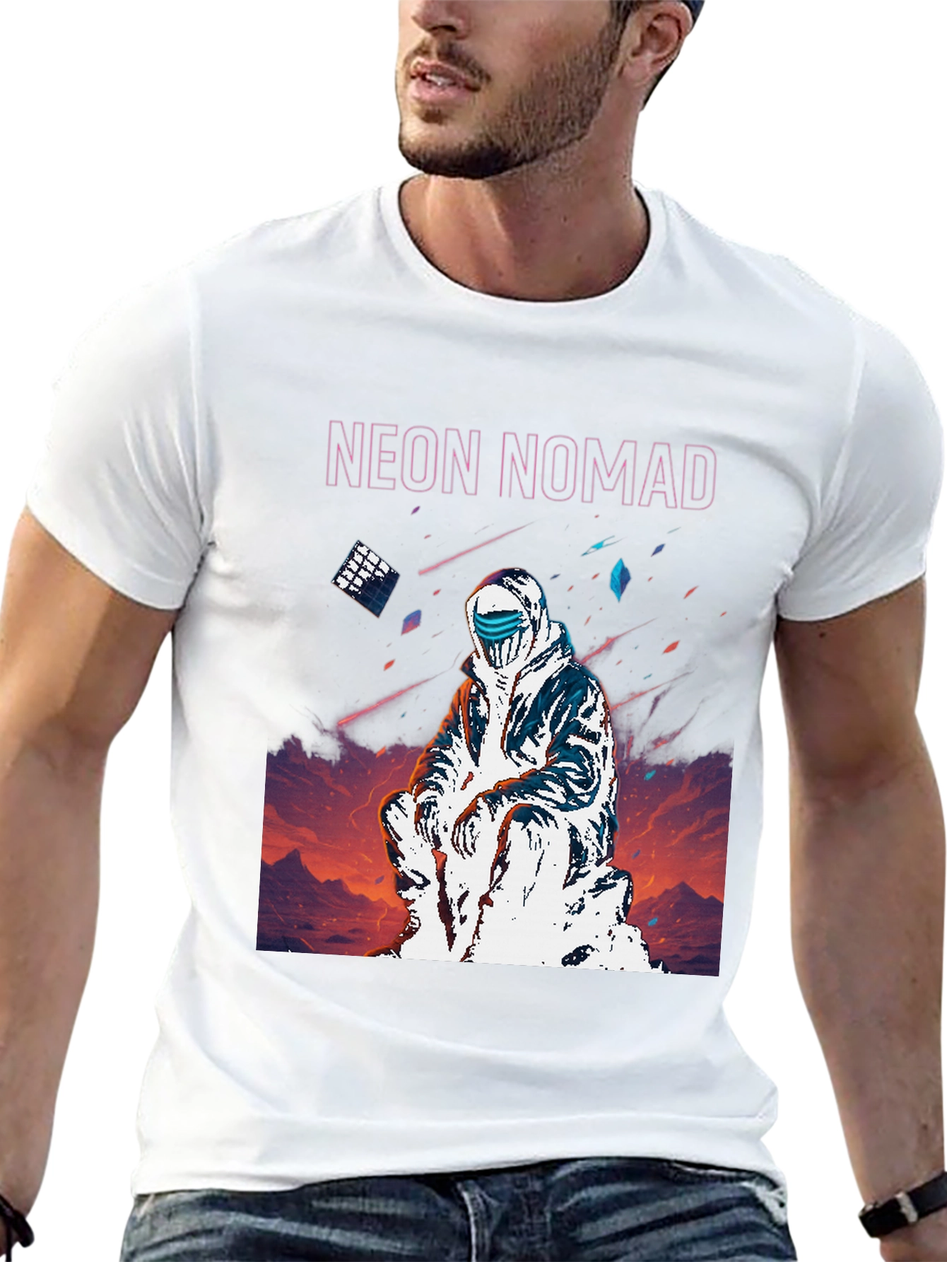 Neon Nomad T-Shirt - Edgy Urban Style