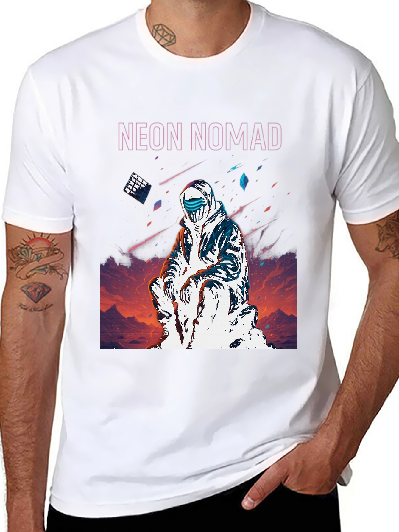 Neon Nomad T-Shirt - Edgy Urban Style