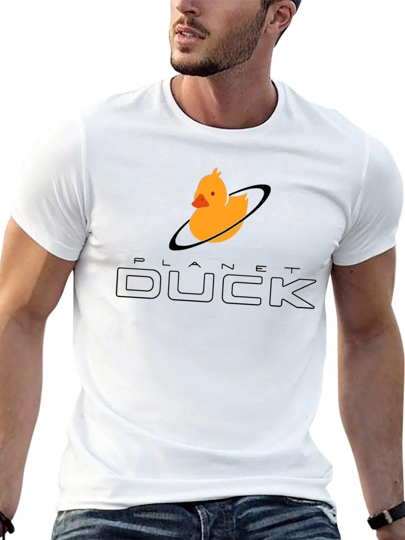 Planet Duck Black Graphic Tee