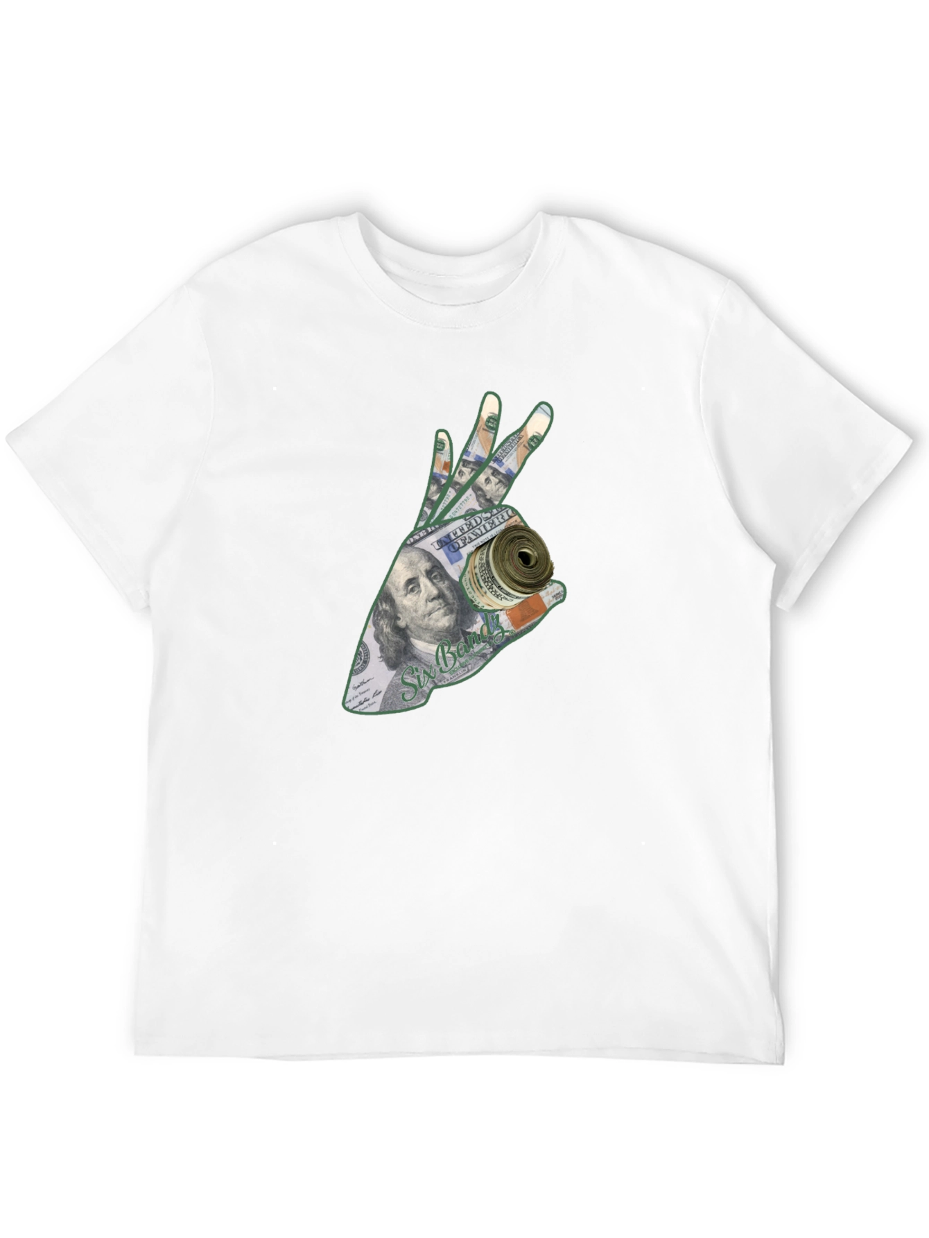 Money Hand Graphic T-Shirt - Black