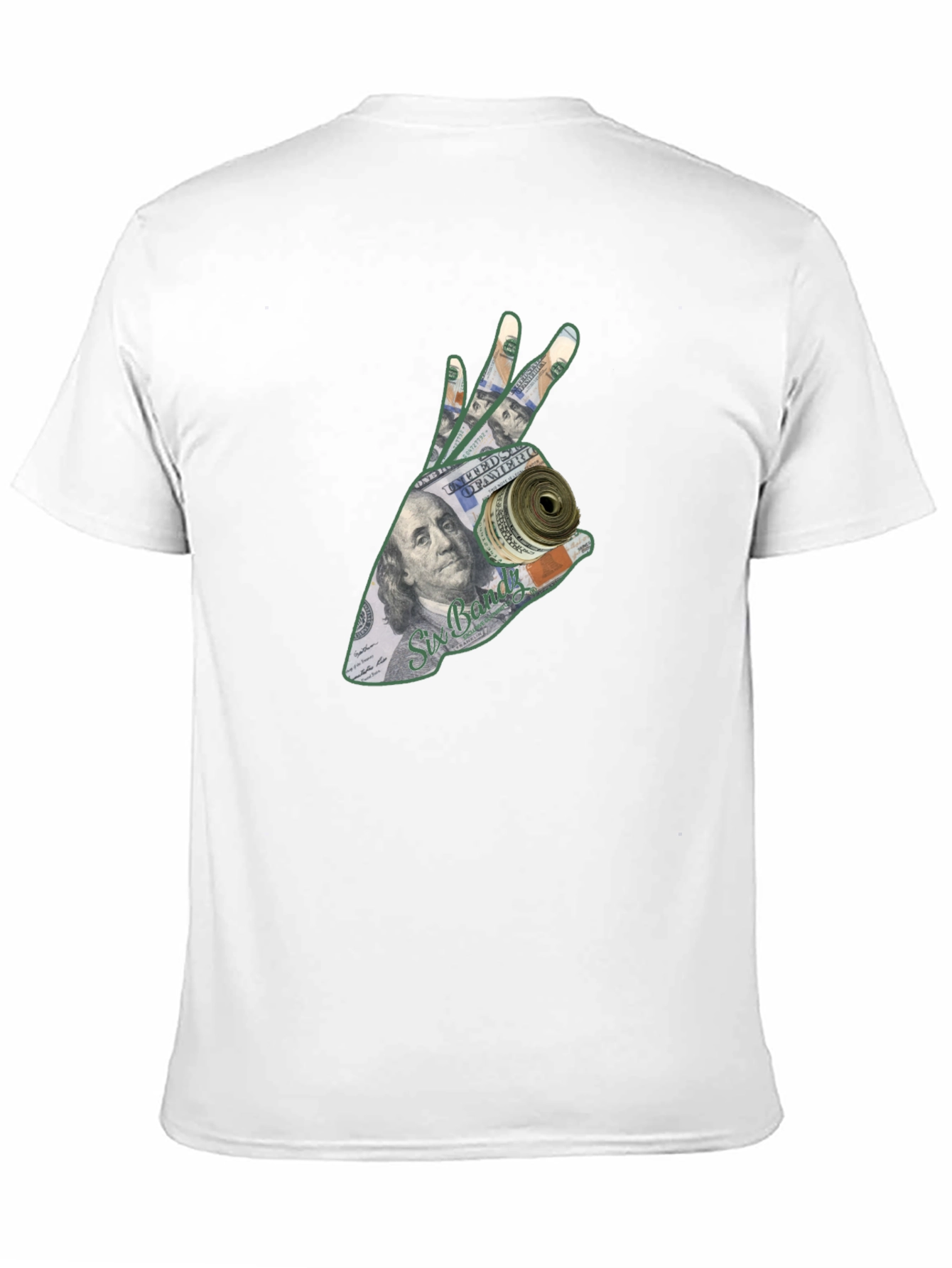 Money Hand Graphic T-Shirt - Black