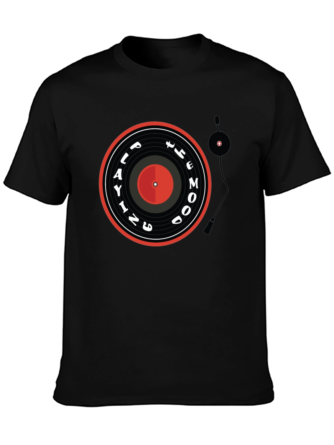 Playing the Mood Black Graphic Tee