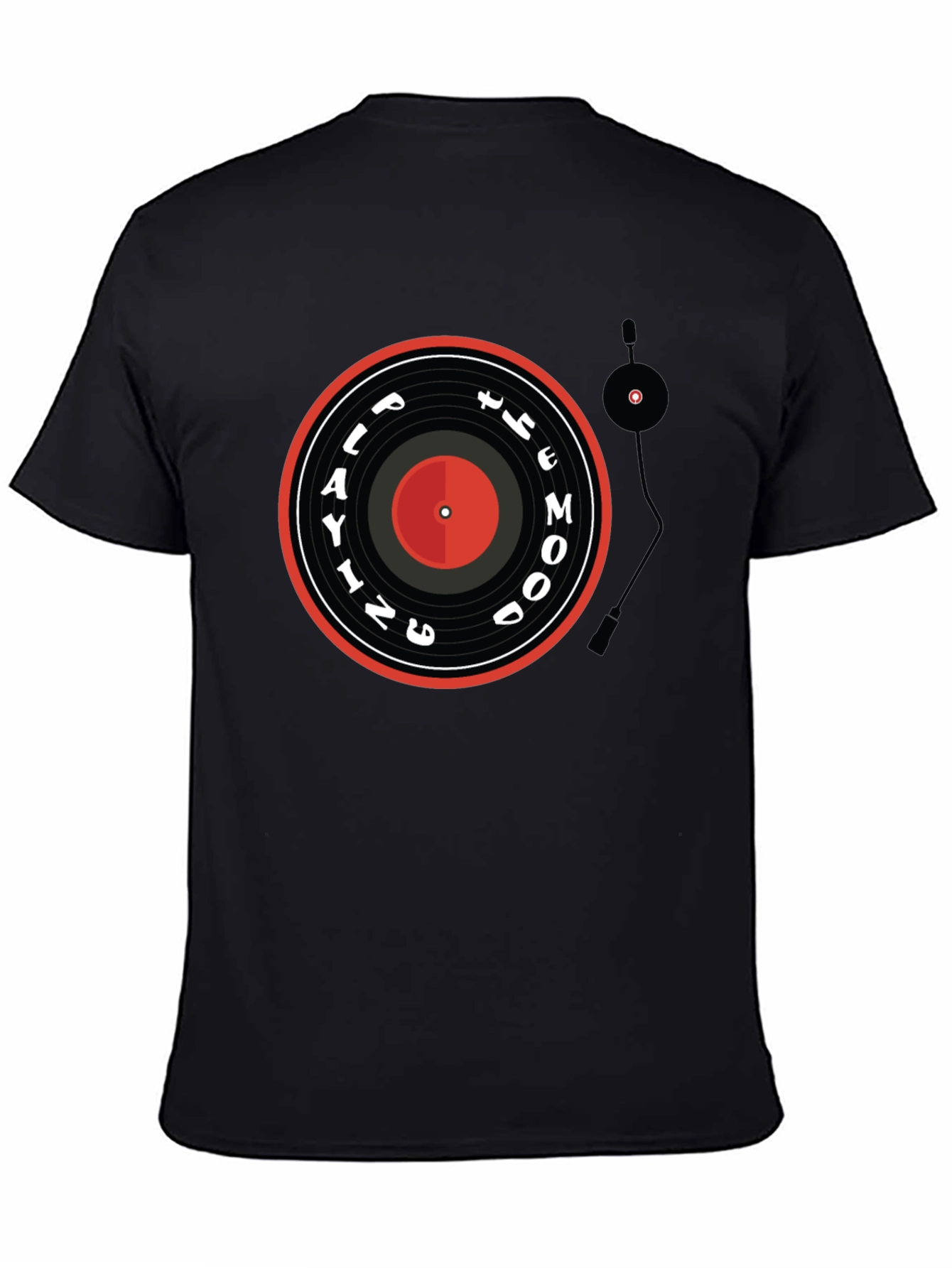Playing the Mood Black Graphic Tee