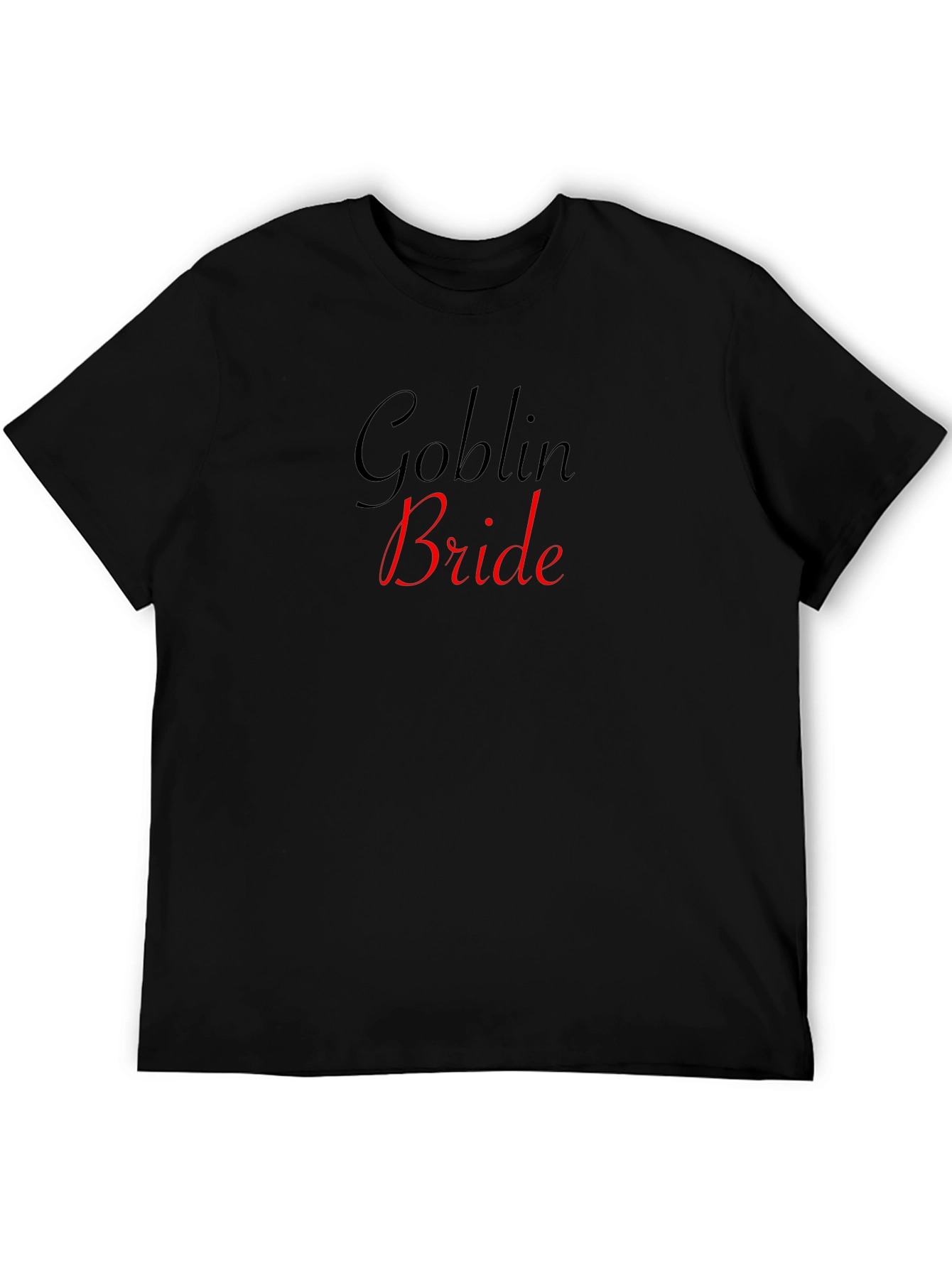 Goblin Bride Graphic Tee - Black Cotton T-Shirt