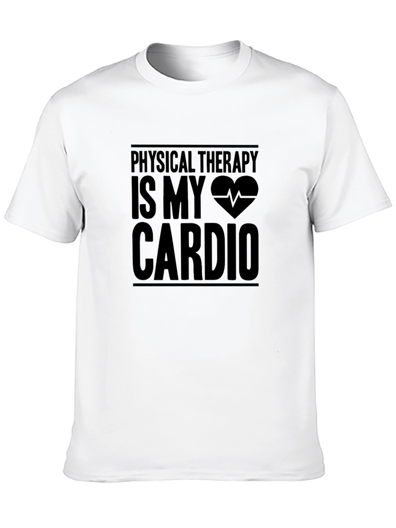 Physical Therapy Cardio Black T-Shirt