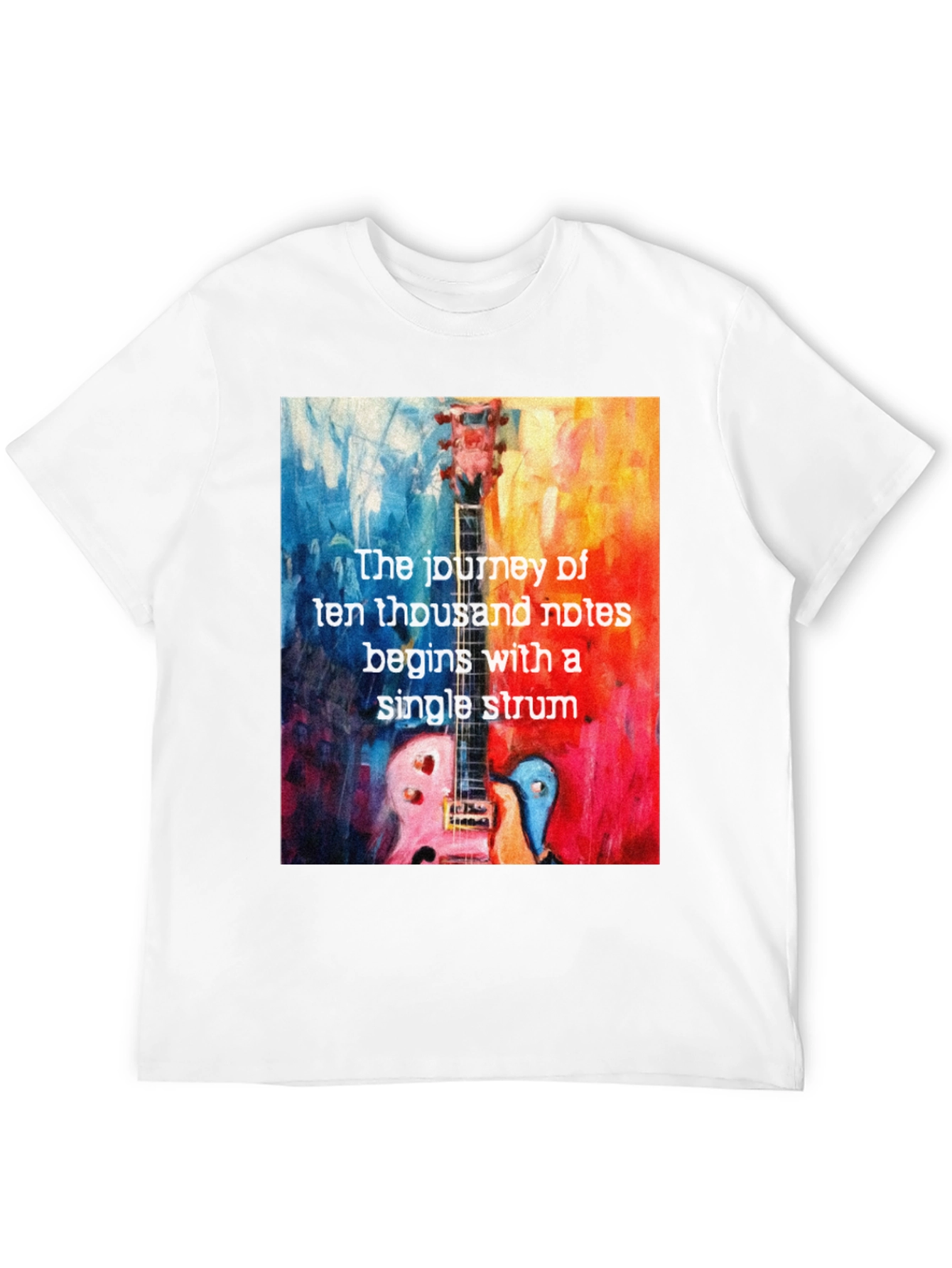 Guitar Notes T-Shirt - Music Lover Tee