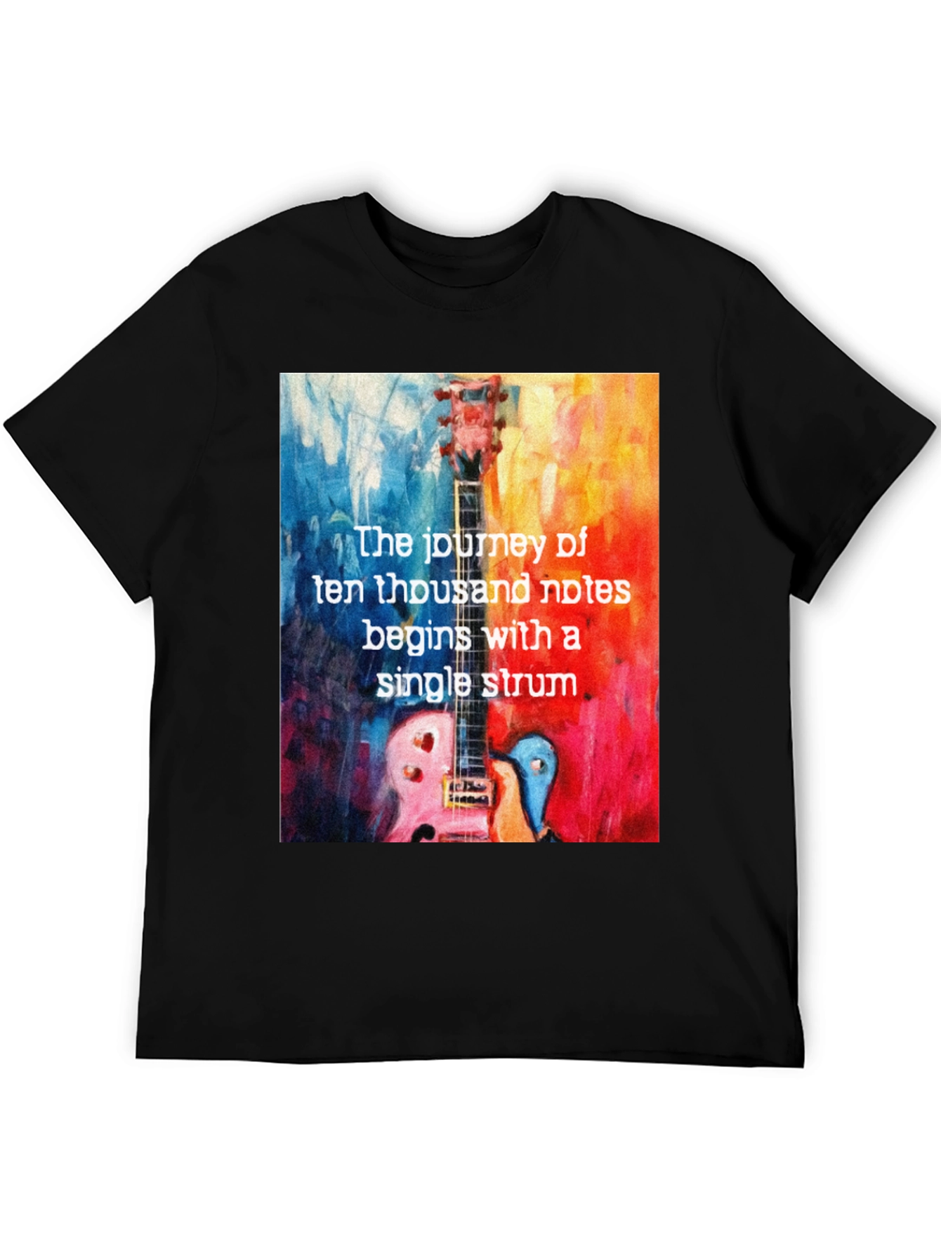 Guitar Notes T-Shirt - Music Lover Tee