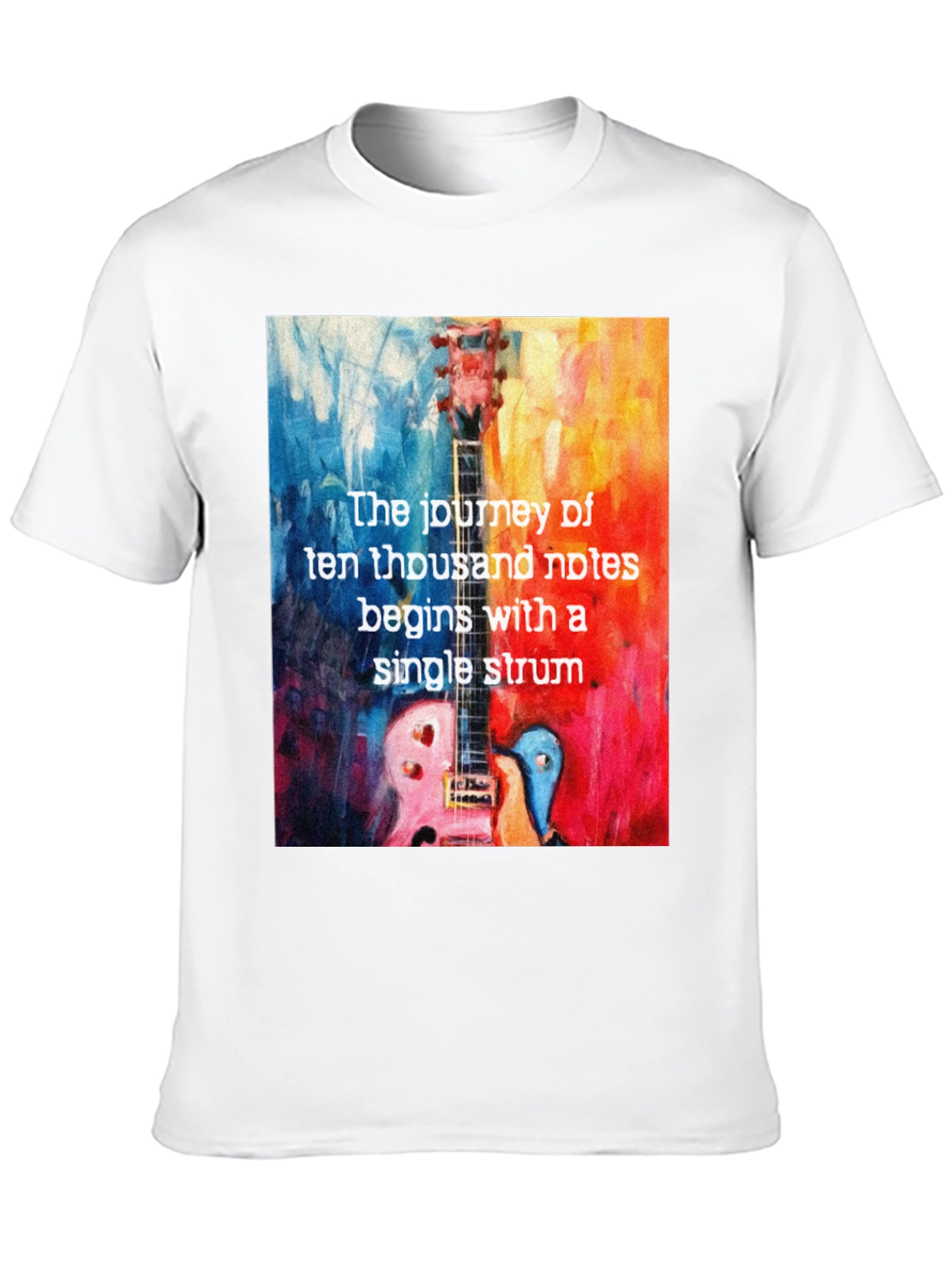 Guitar Notes T-Shirt - Music Lover Tee