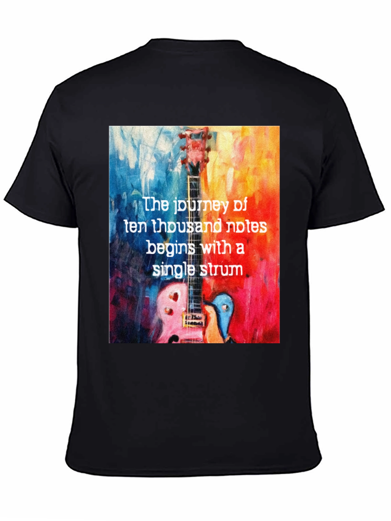 Guitar Notes T-Shirt - Music Lover Tee