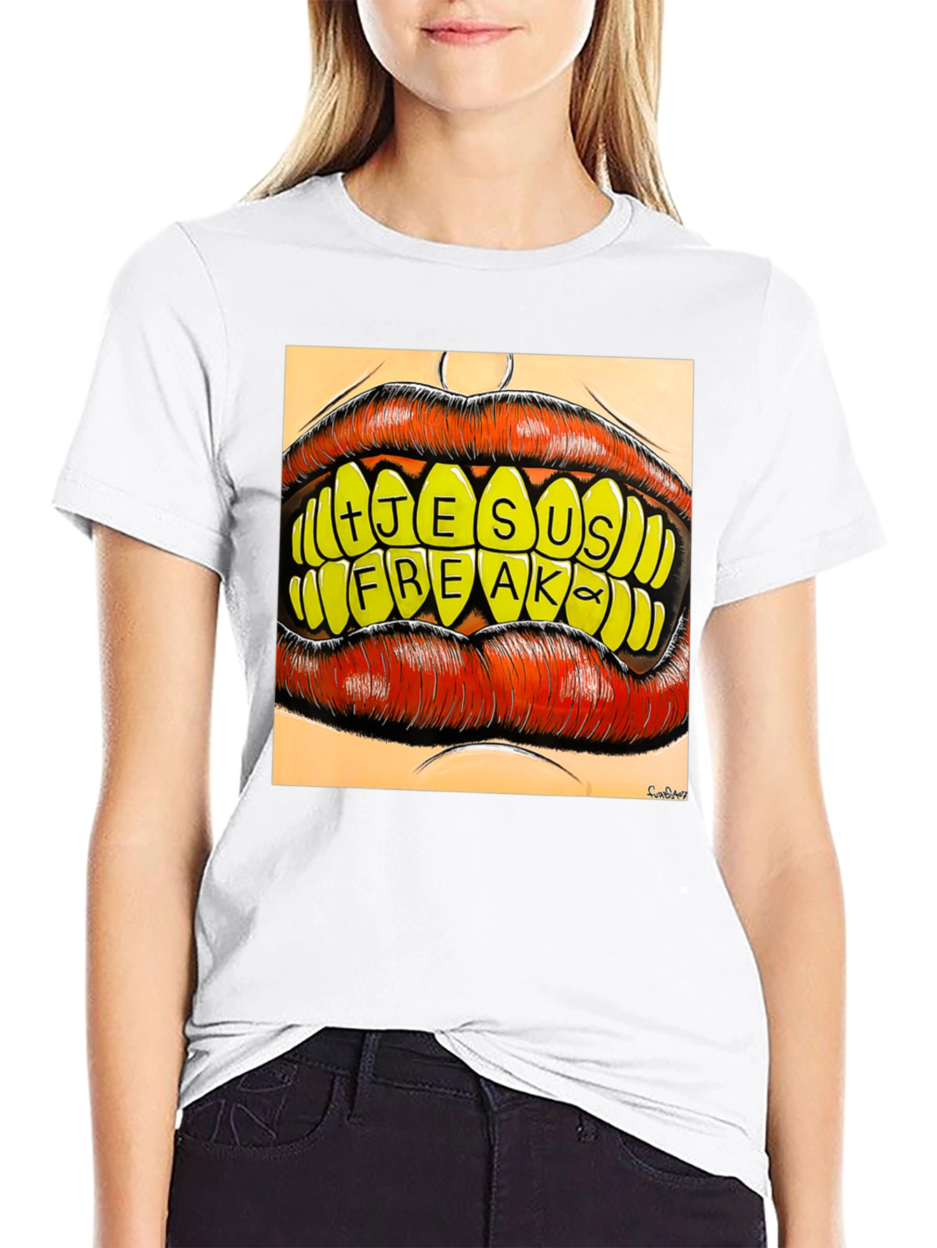 Jesus Freak Graphic Tee - Bold Lip Design