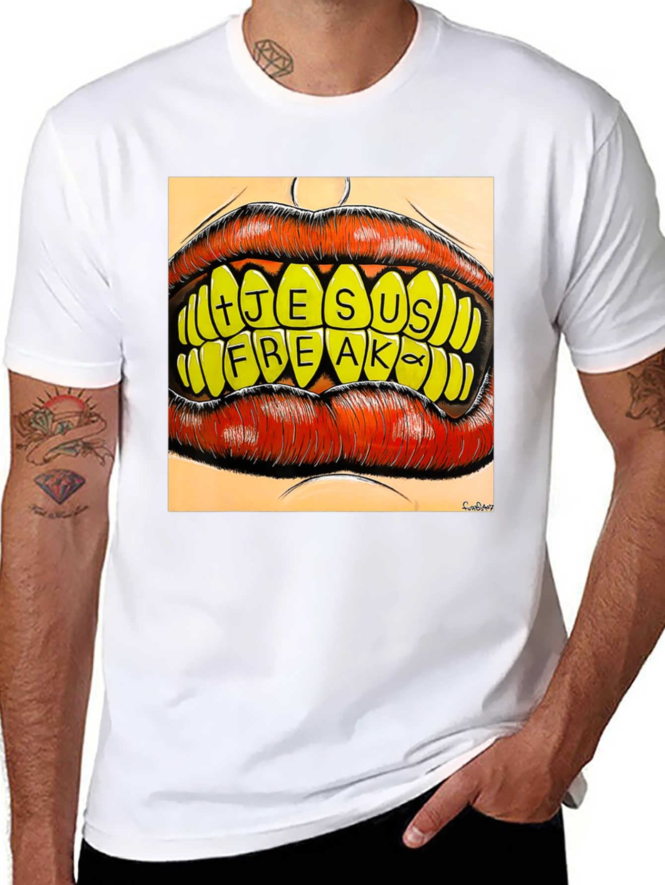 Jesus Freak Graphic Tee - Bold Lip Design
