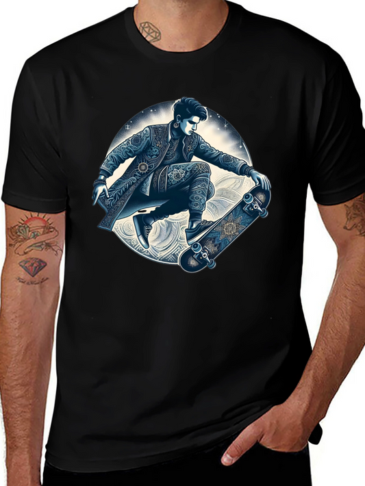 Skater Graphic T-Shirt - Cool Artistic Design