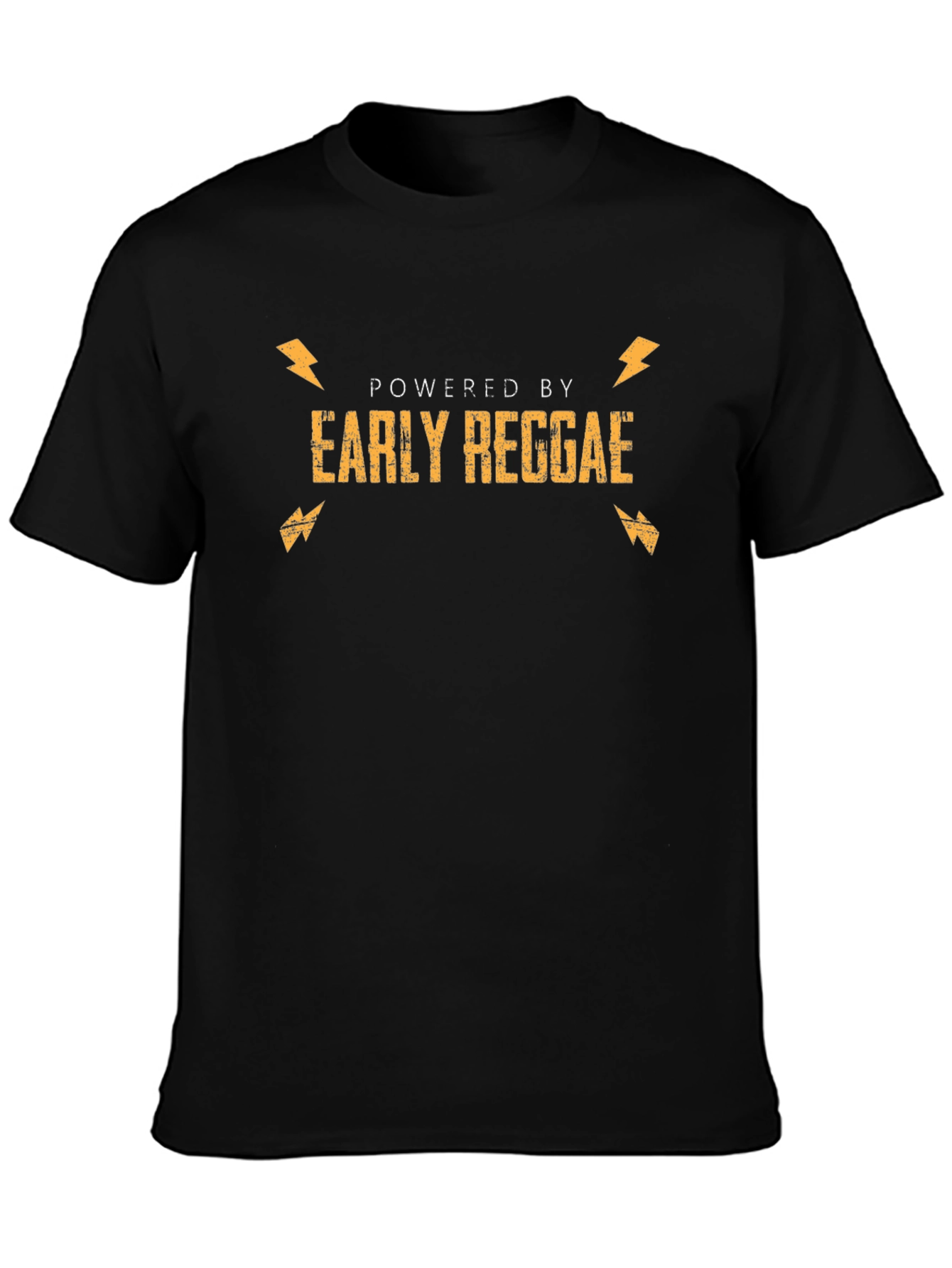 Powered By Early Reggae Black Graphic Tee