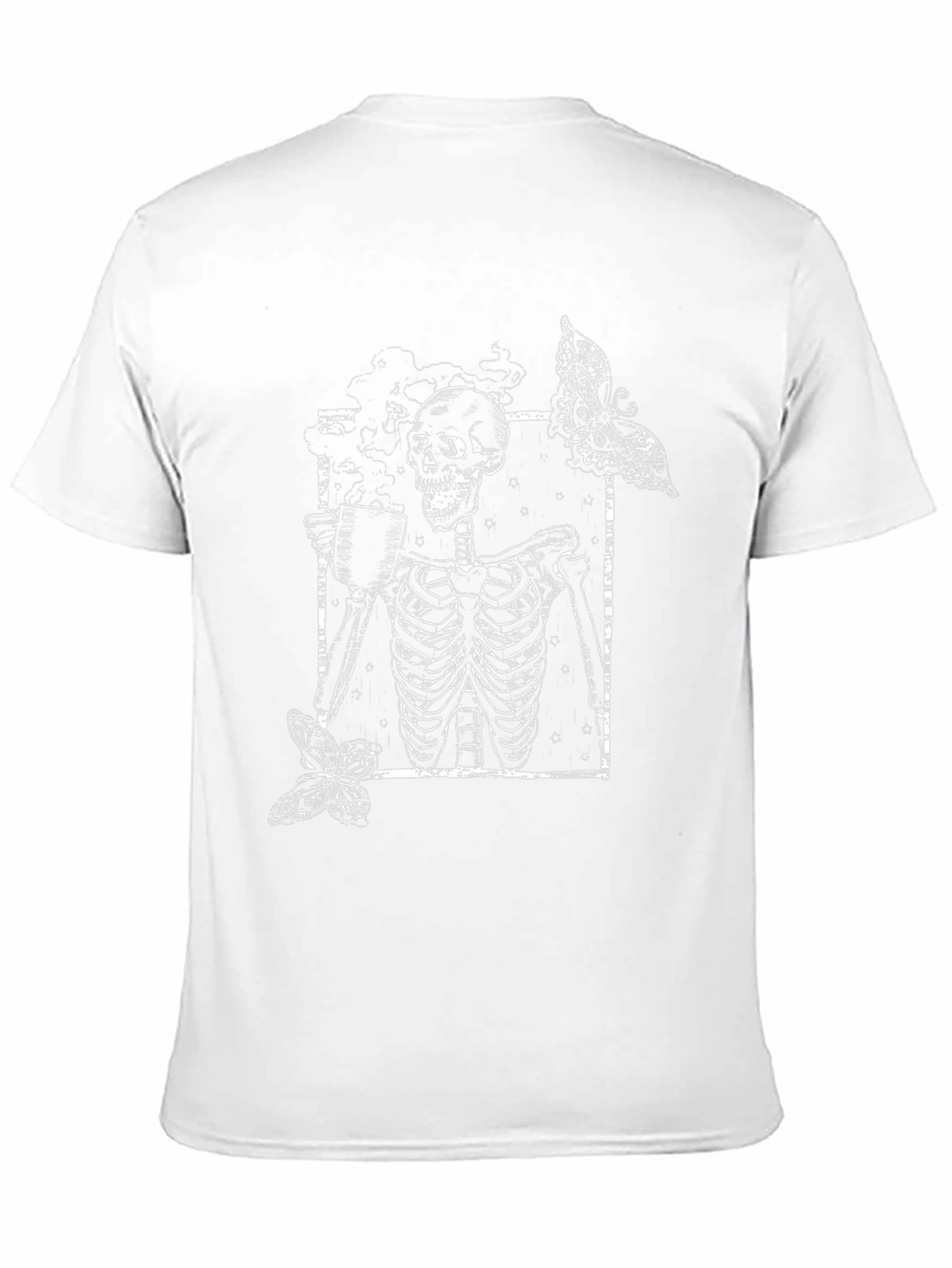 Skeleton Coffee T-Shirt - Gothic Style Graphic Tee