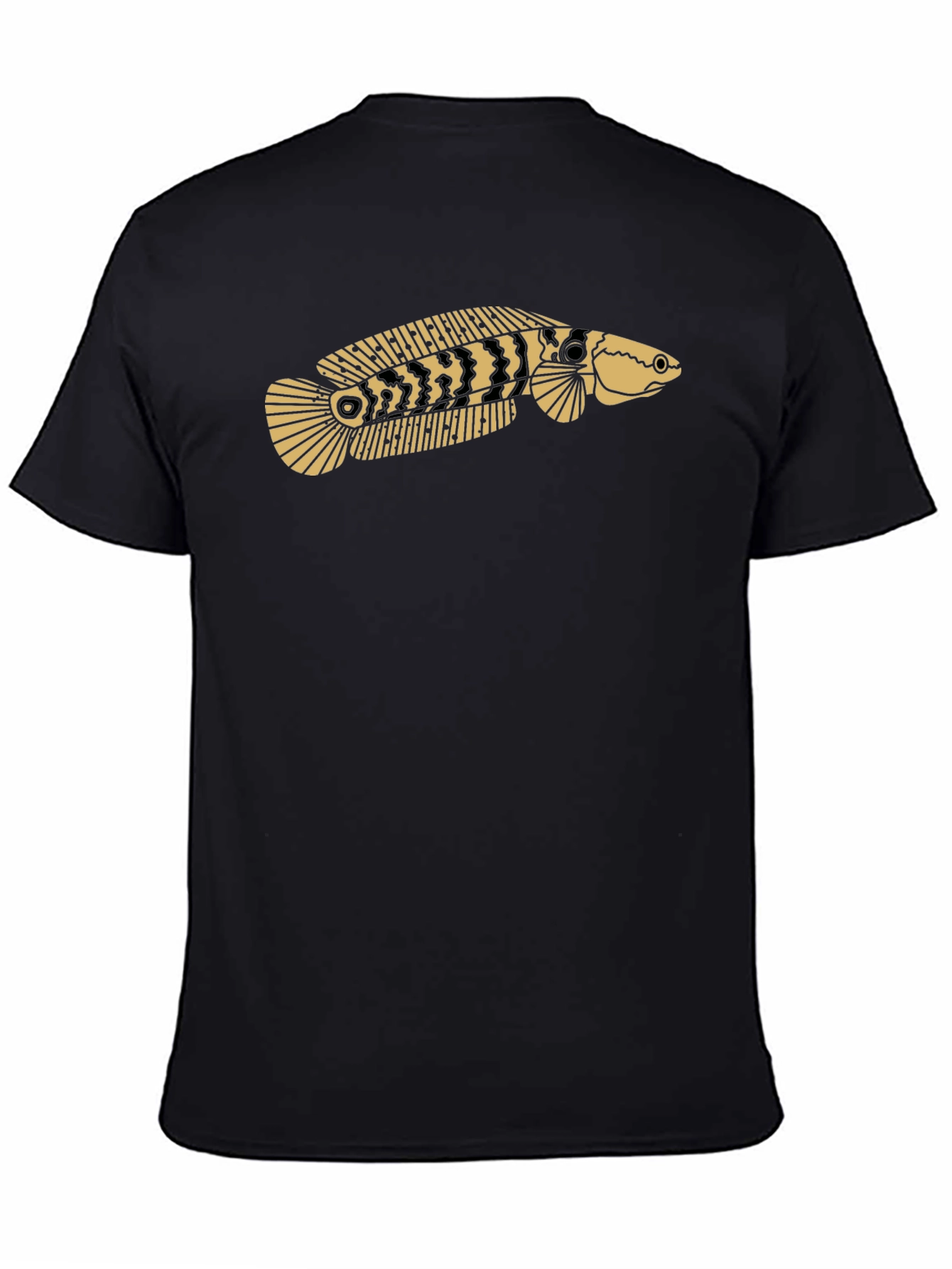 Snakehead Fish Graphic Tee - Black T-Shirt