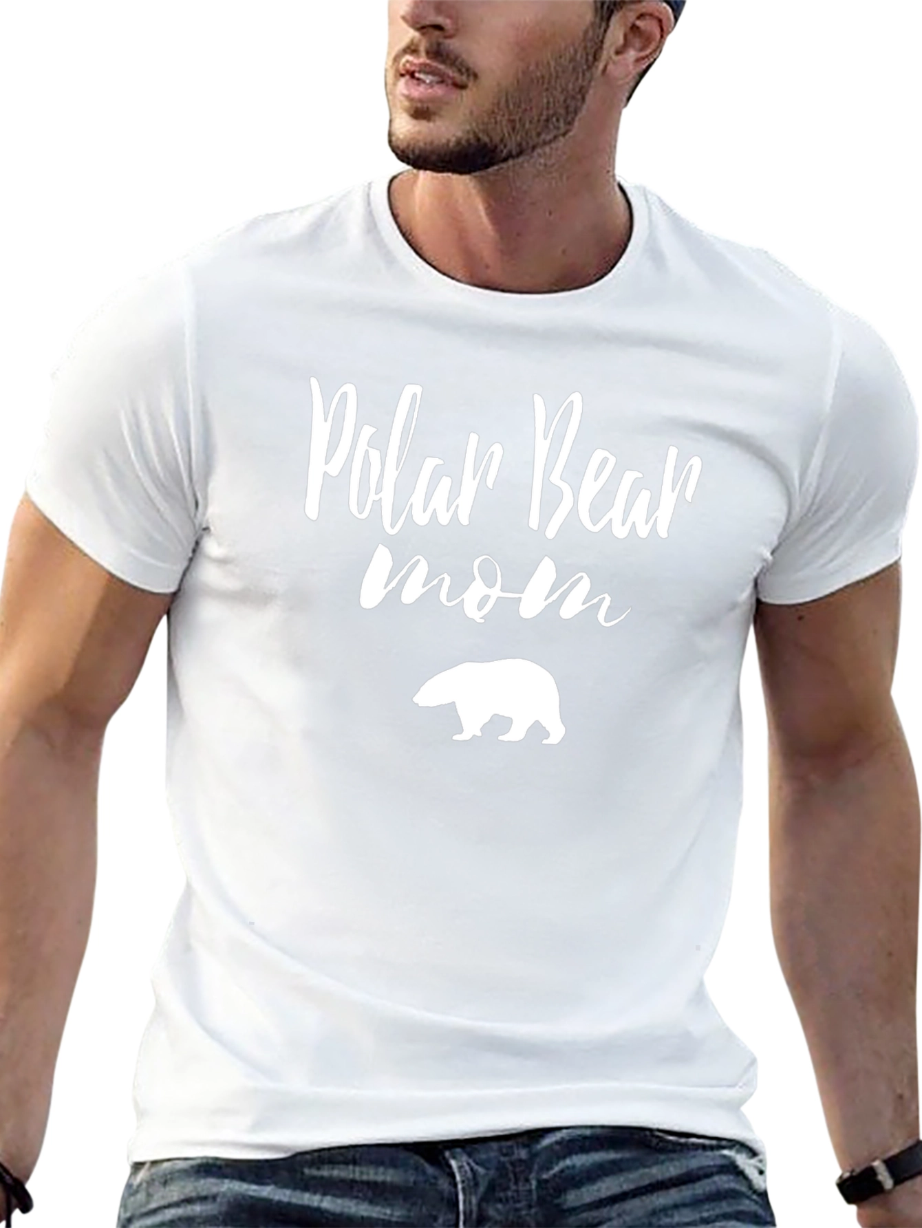 Polar Bear Mom T-Shirt - Cute Animal Lover Tee