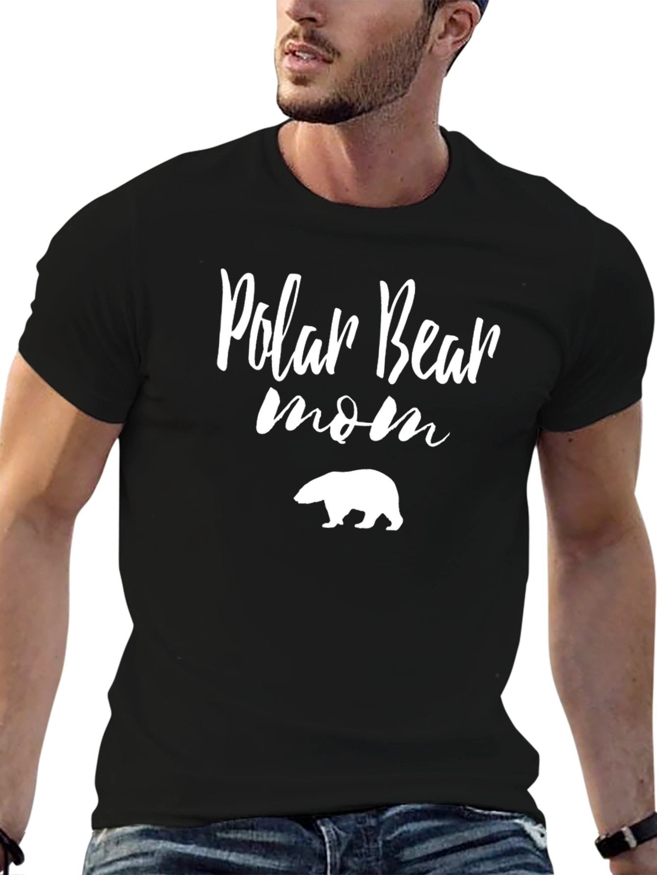 Polar Bear Mom T-Shirt - Cute Animal Lover Tee