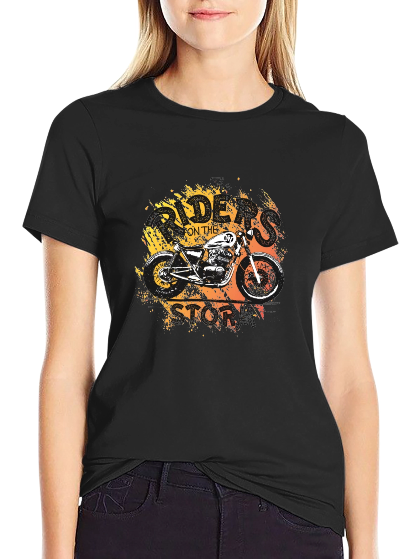 Riders on the Storm Motorcycle Graphic T-Shirt