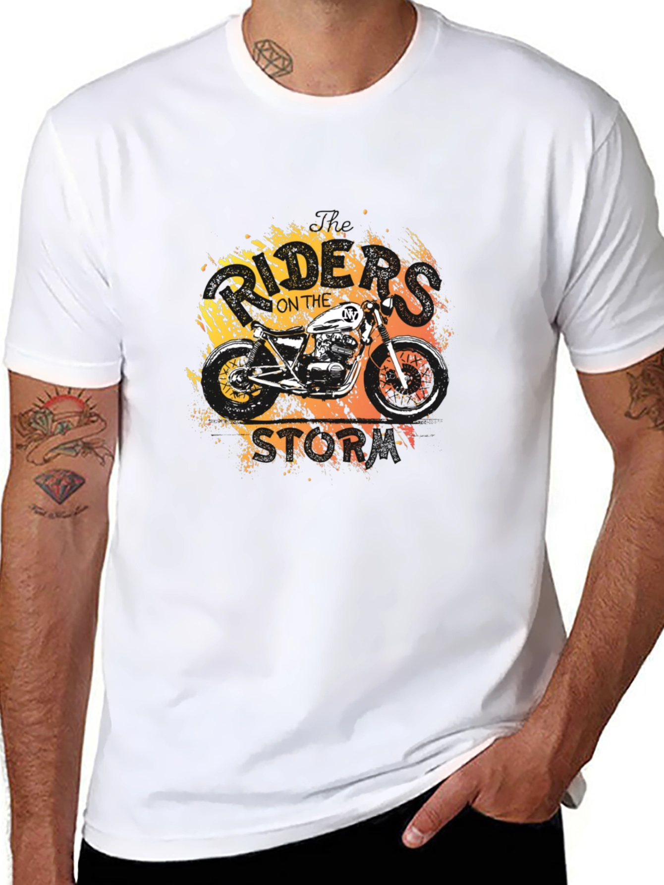 Riders on the Storm Motorcycle Graphic T-Shirt