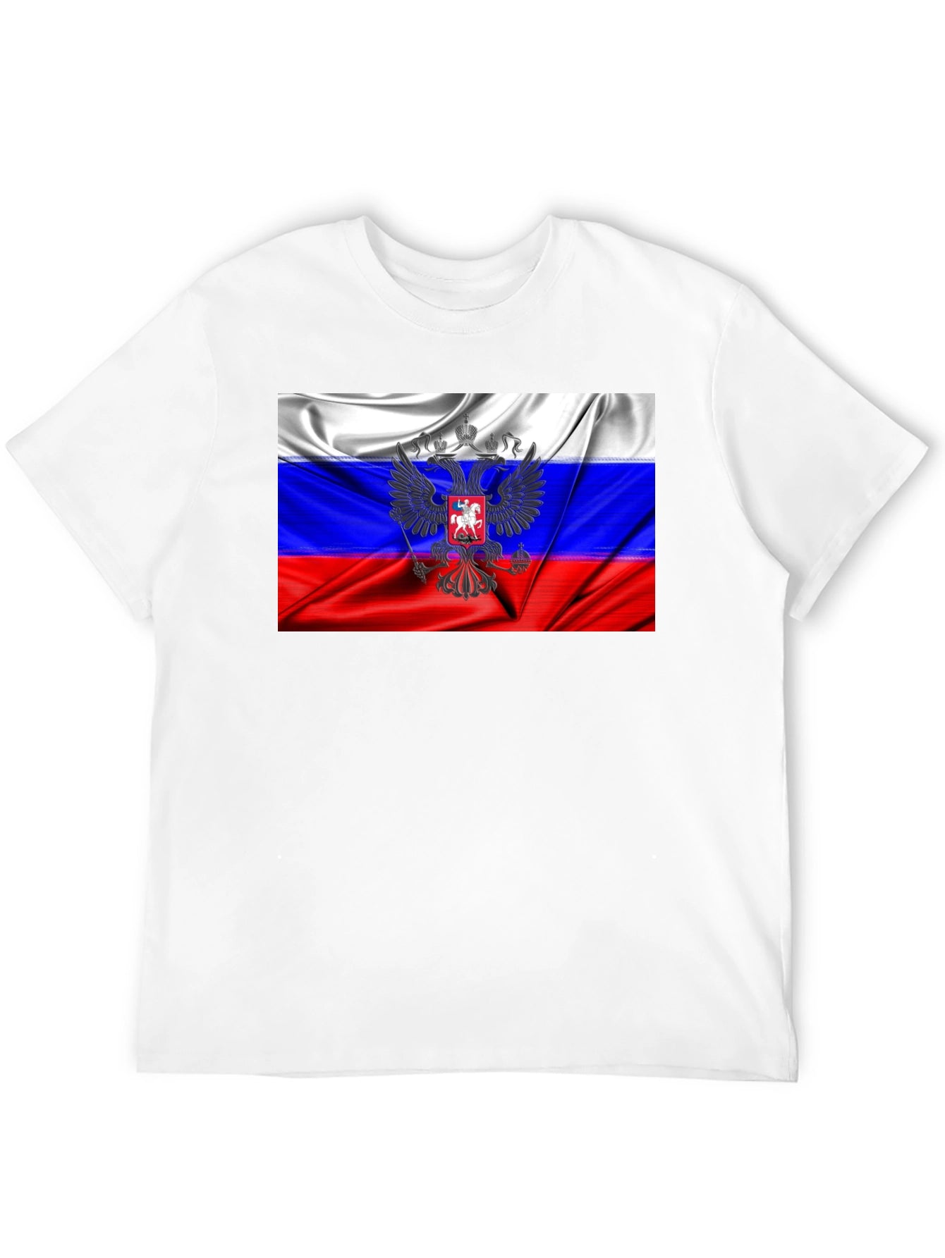 Russian Flag Eagle Graphic T-Shirt