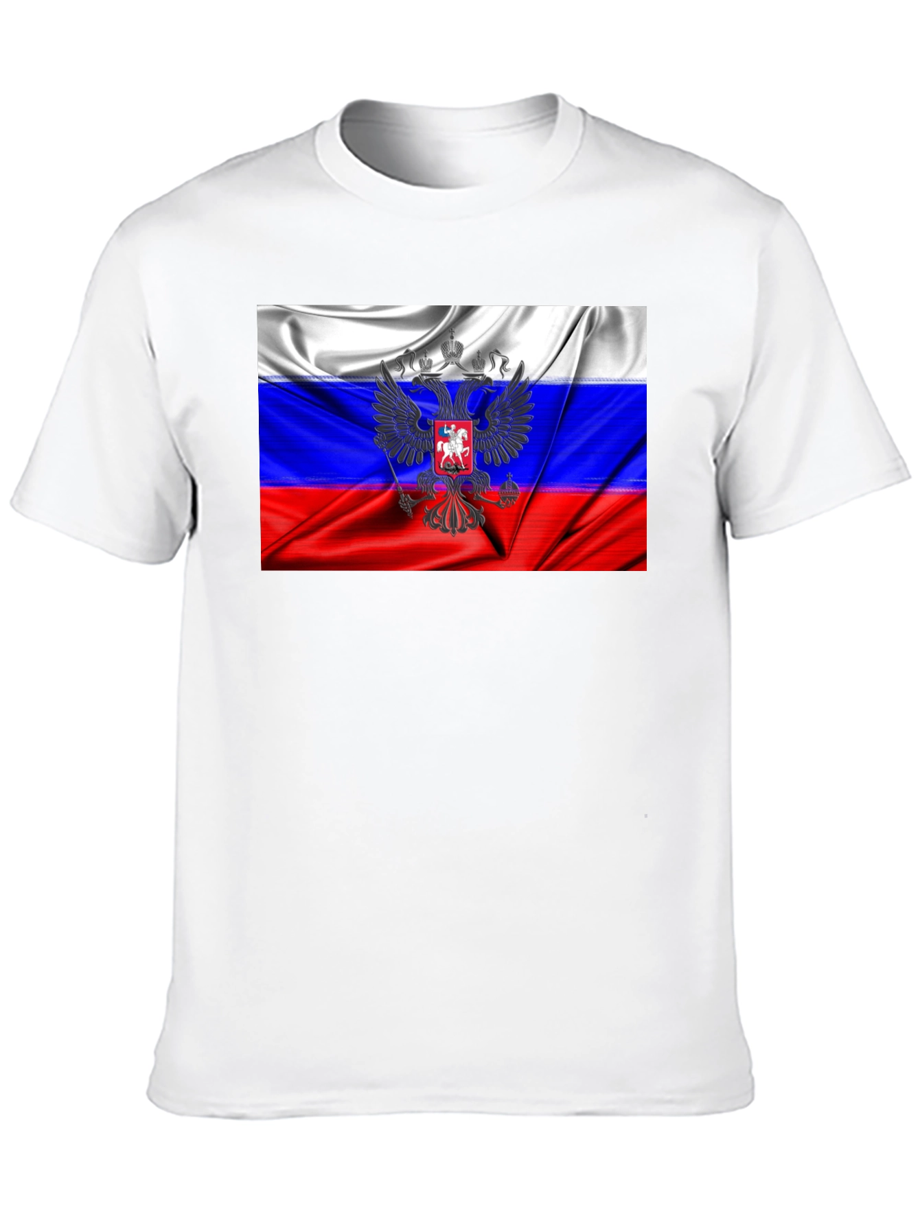 Russian Flag Eagle Graphic T-Shirt