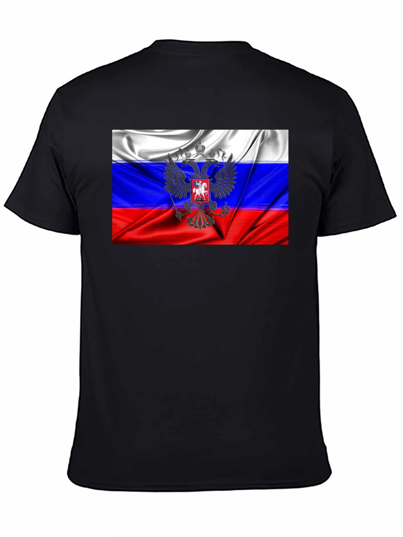 Russian Flag Eagle Graphic T-Shirt
