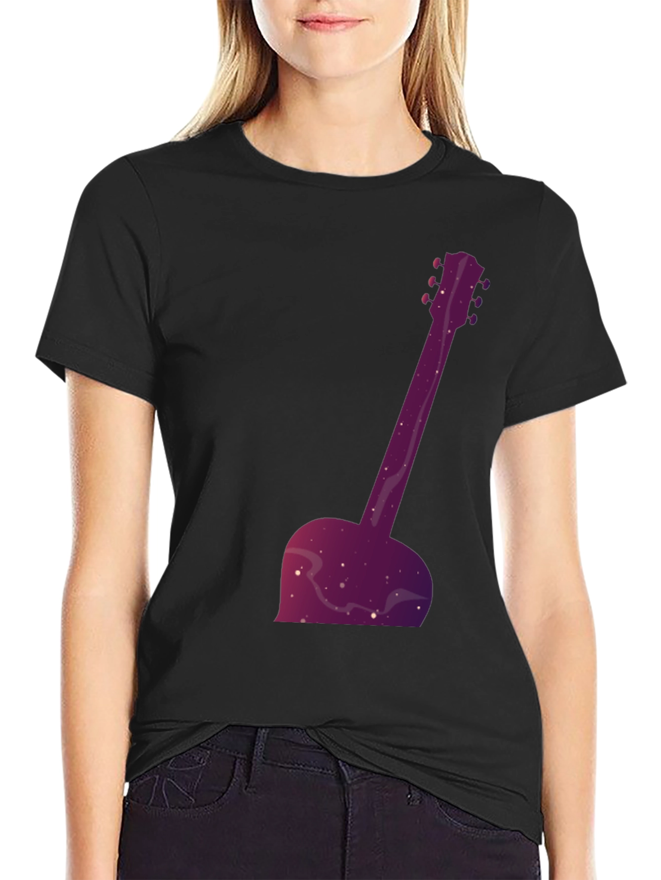 Galaxy Guitar T-Shirt - Cool Musician Tee