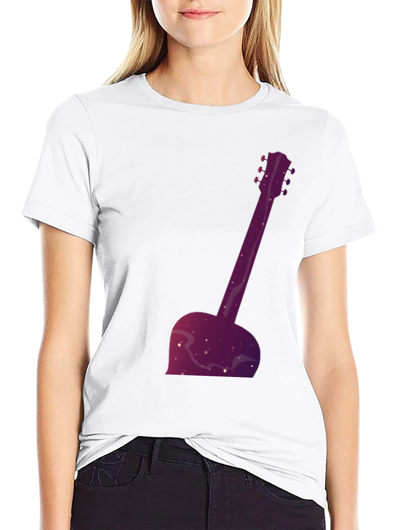 Galaxy Guitar T-Shirt - Cool Musician Tee