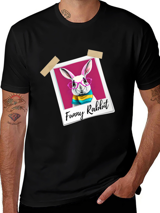 Funny Rabbit Graphic T-Shirt