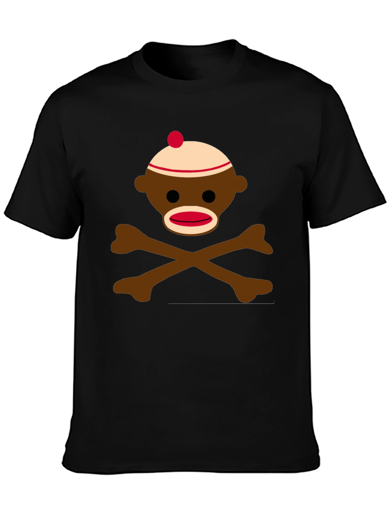 Sock Monkey Skull & Crossbones Graphic Tee