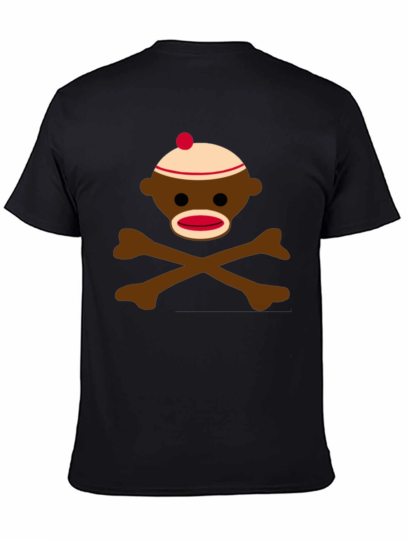 Sock Monkey Skull & Crossbones Graphic Tee